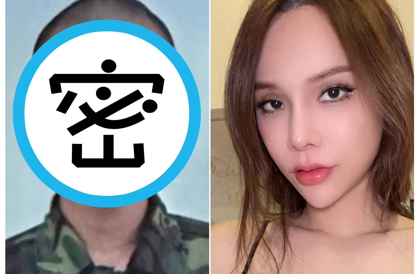 跨性別網紅小A辣今在社群媒體，曬出在性別重置手術前當兵的照片，獲得一大票網友留言讚爆。（翻攝自小A辣臉書）