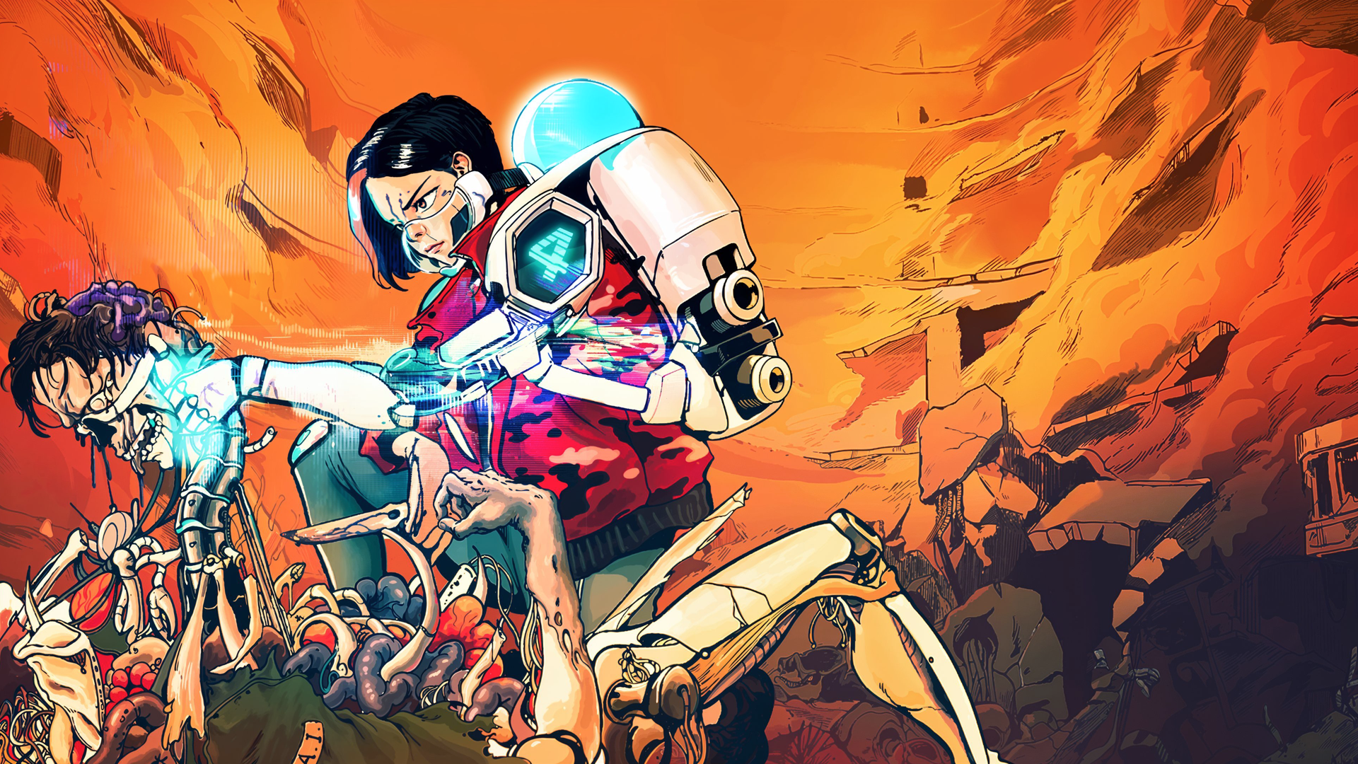 《尋能第4小隊》以末世地球為背景,結合AI及虛擬實境等元素。(腦高映像提供)