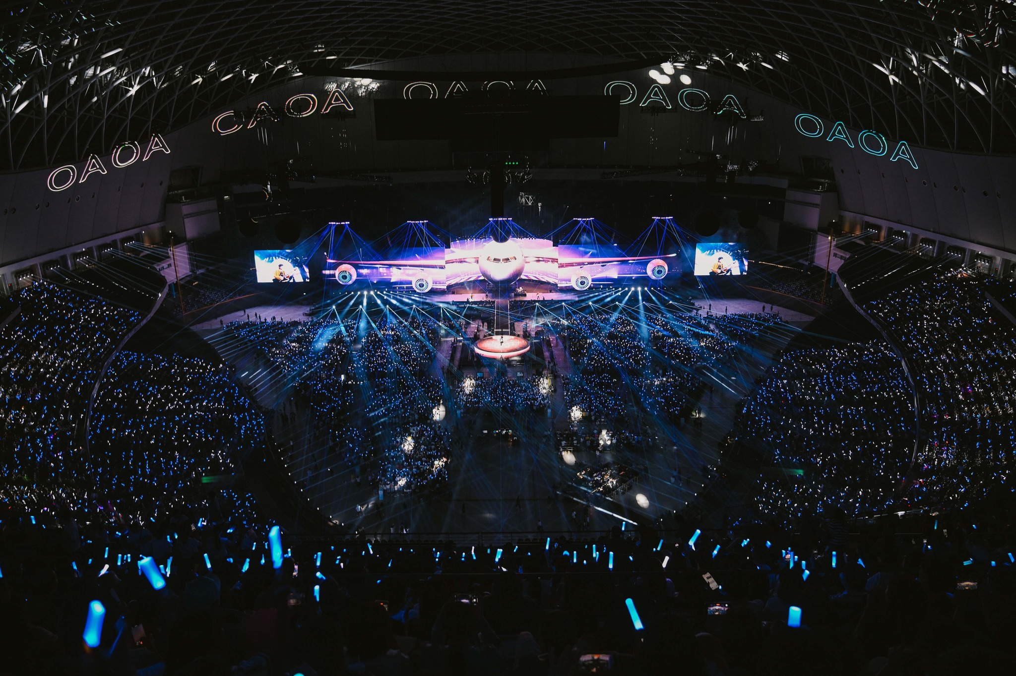 五月天臺北大巨蛋演唱會，吸引大批粉絲朝聖。（台北市政府觀光傳播局提供）