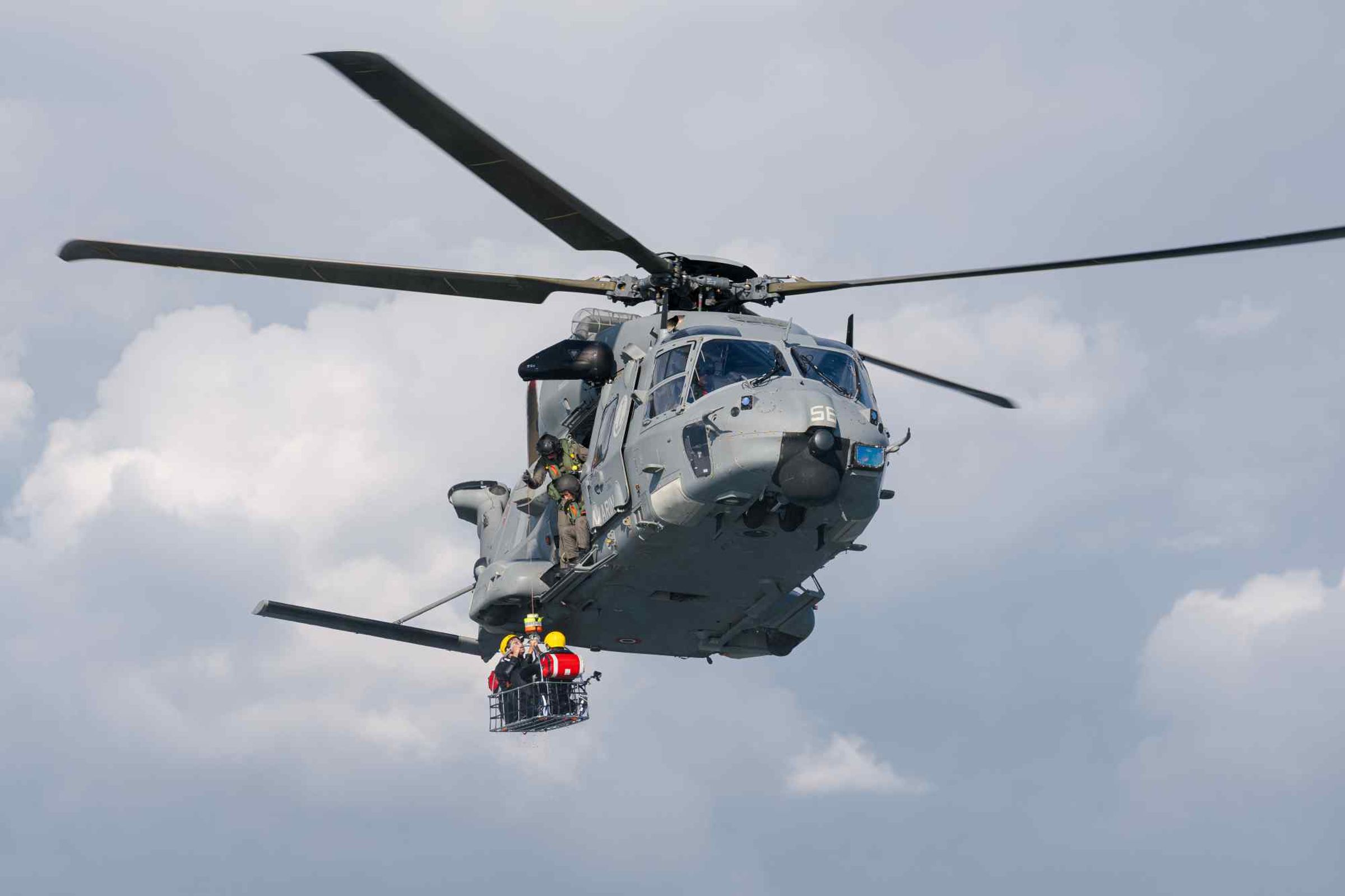 海上救援任務演習對於義大利海軍航空隊的所有士官兵來說非常重要，每人每年都必須演習一次。