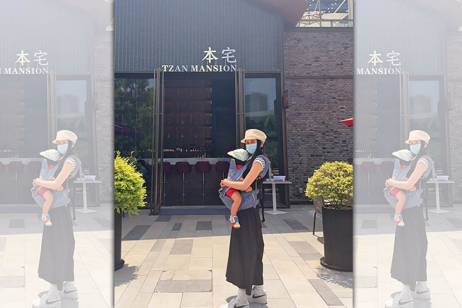 愷樂兩年前宣布生下大兒子，如今又因懷雙胞胎，即將成為三寶媽。（翻攝自愷樂IG）
