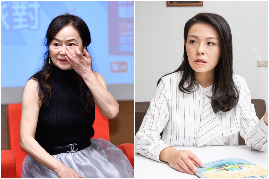 周玉蔻（左圖）去年選舉期間影射高虹安小三挨告獲北檢不起訴，高虹安（右圖）發文表達沉痛抗議。（本刊資料照）