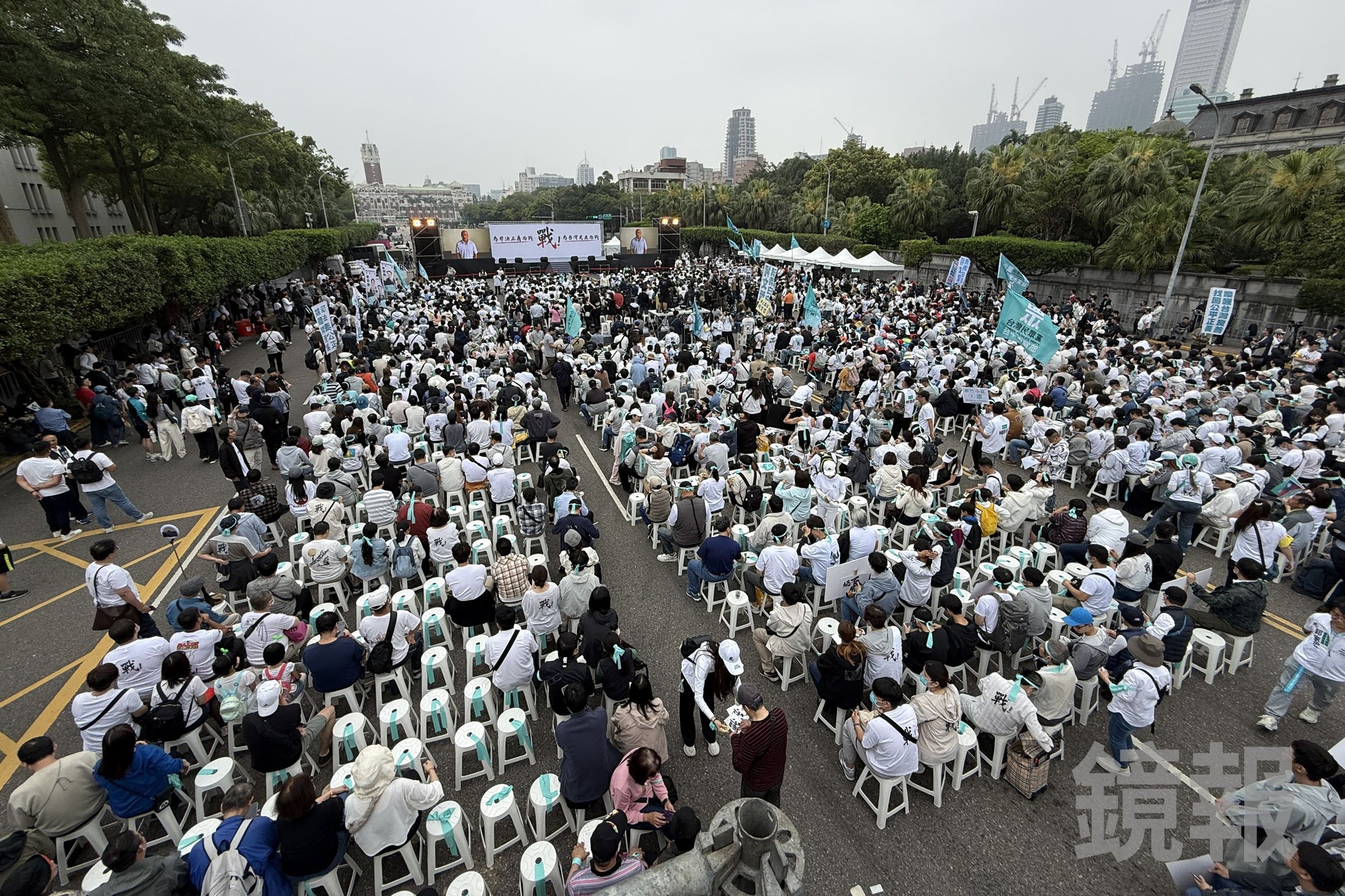 民眾黨329凱道集會,預計有超過20名立委到場力挺。(鏡報董孟航)