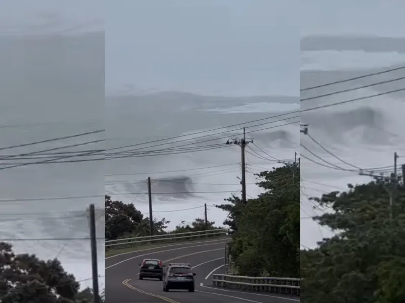 強颱薔琵還沒襲台「巨浪先來」　台東驚人場景曝！網驚：有如海嘯
