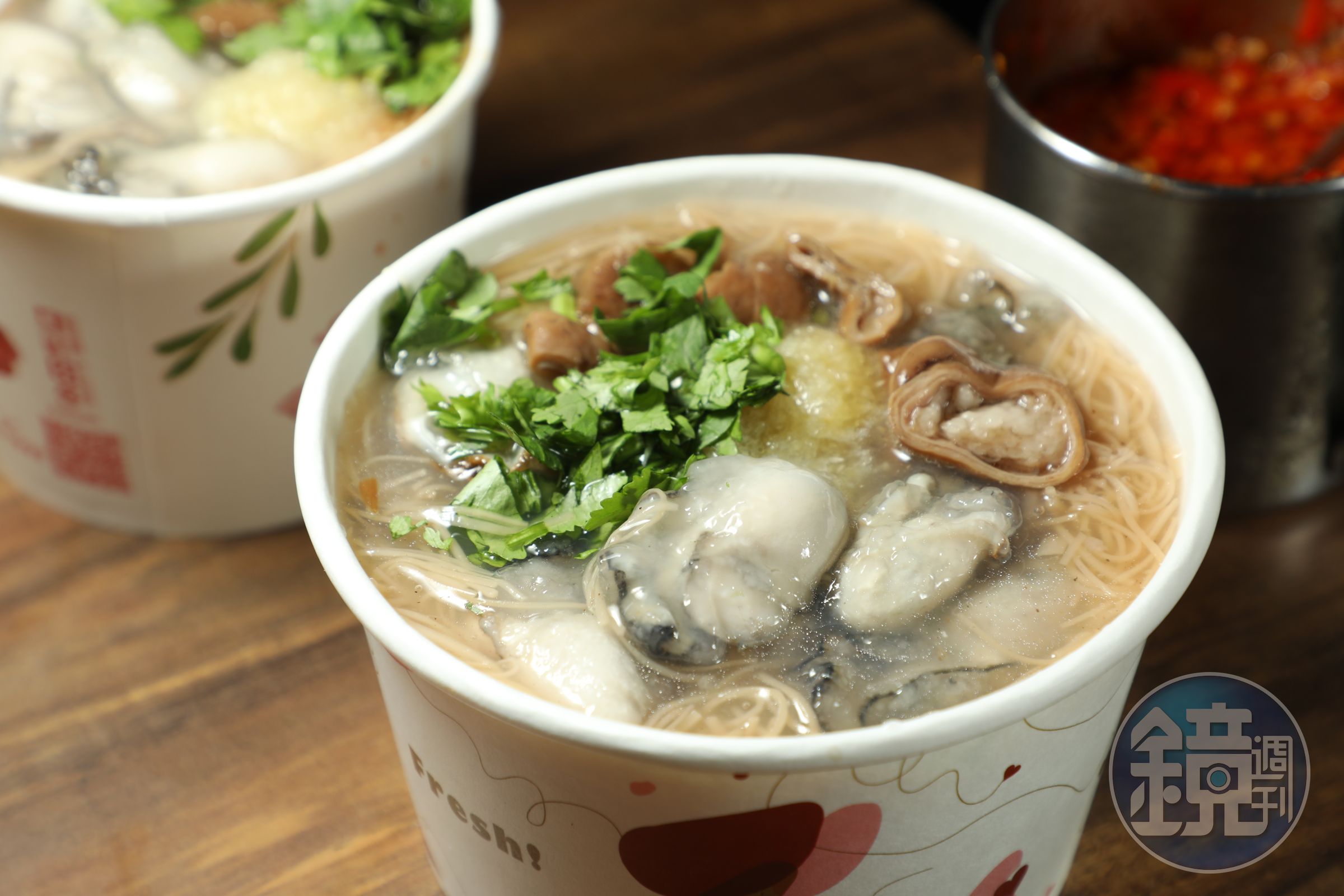 「深丘大腸蚵仔麵線」是許多在地人的私房愛店。（何宗昇攝）
