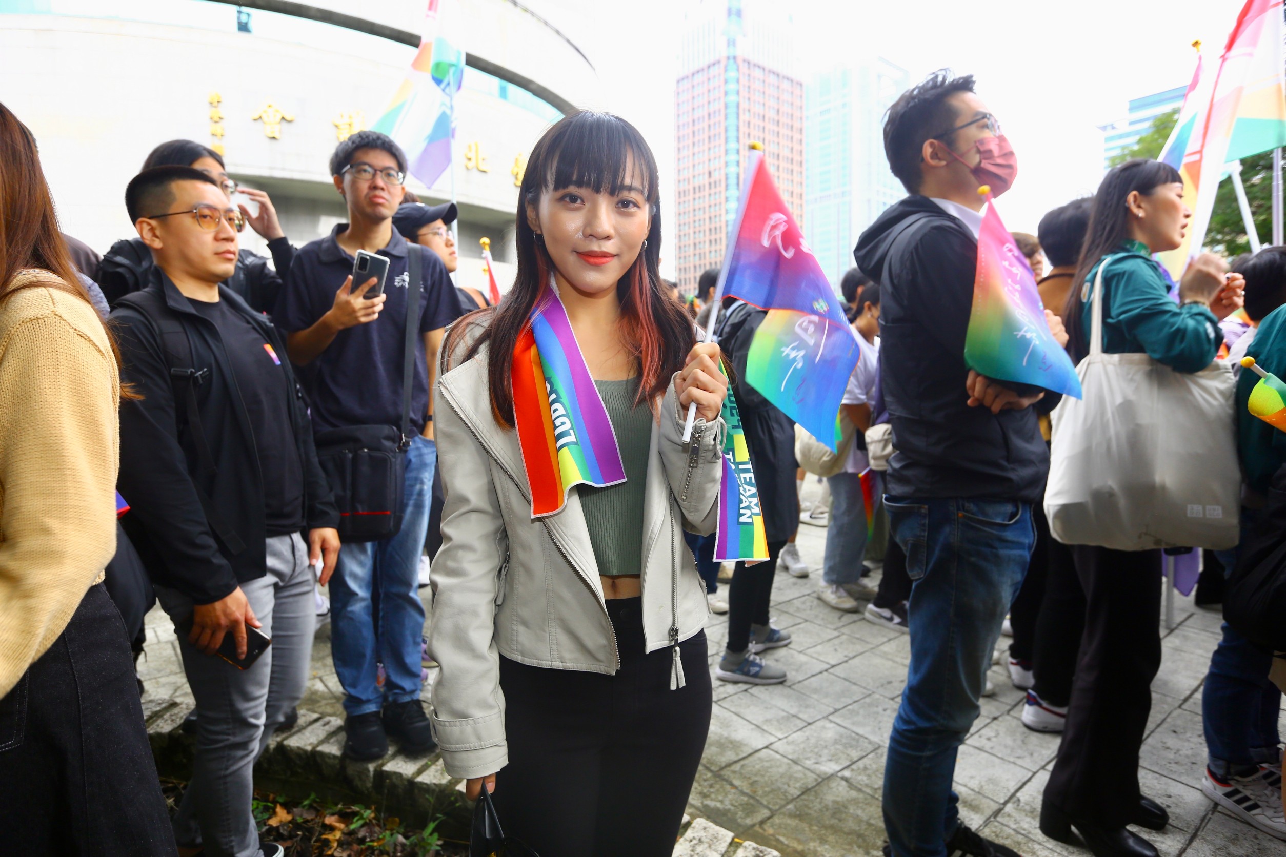 高雄市議員黃捷出席上週六同志大遊行。