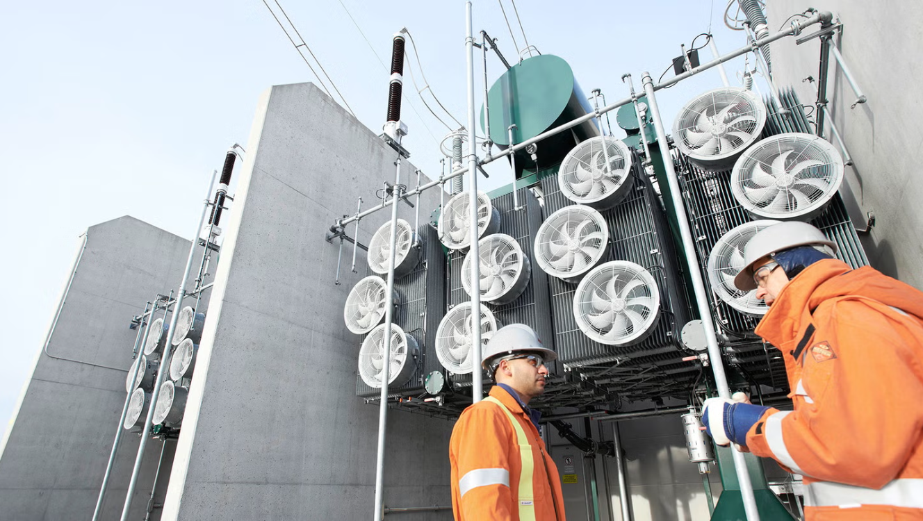 日韓業者已在美國投資設廠，搶攻電力商機。（翻攝日立能源官網）