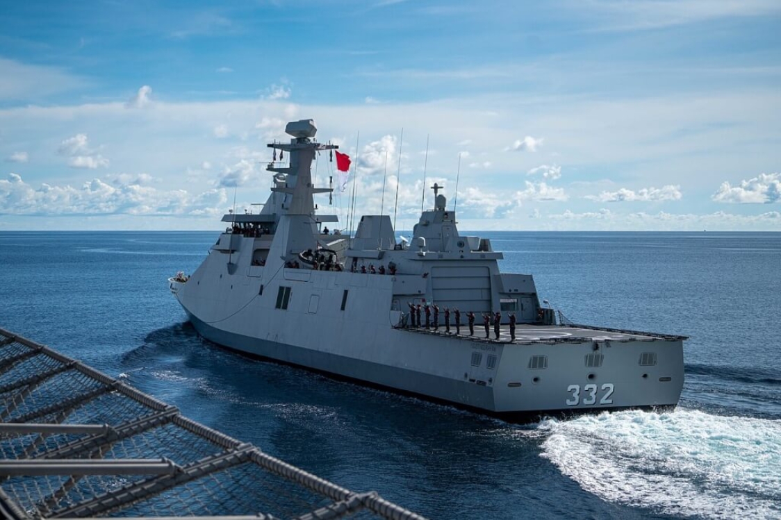 印尼巡防艦KRI I Gusti Ngurah Rai。(翻攝自維基)