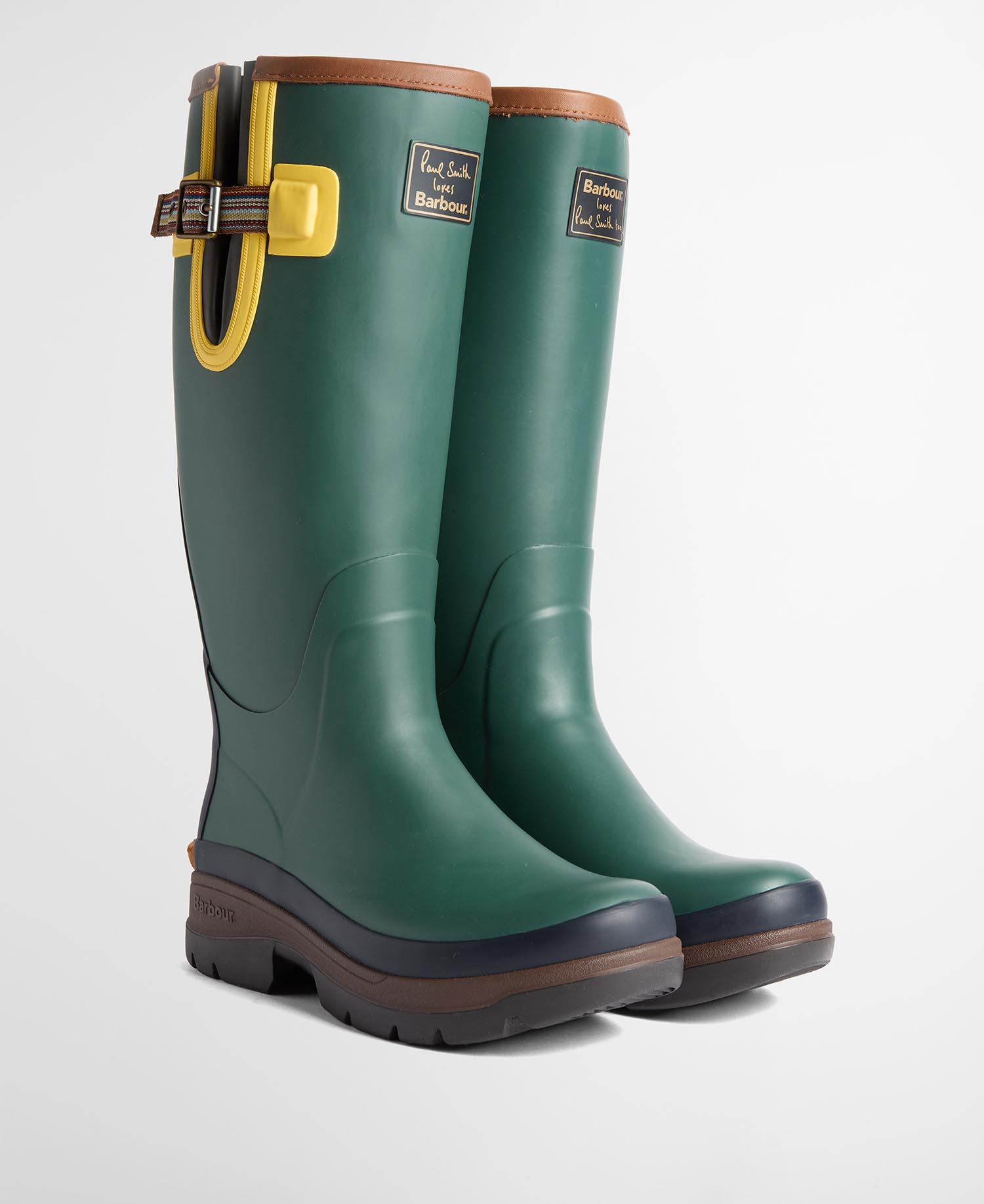Paul Smith loves Barbour聯名系列Tall Welly高筒雨靴。NT$7,000(台灣八木通商提供)