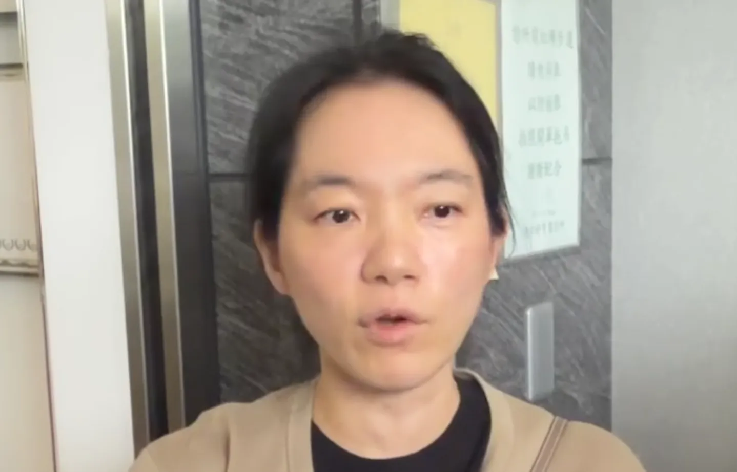 陳幸妤今早接受記者訪問。