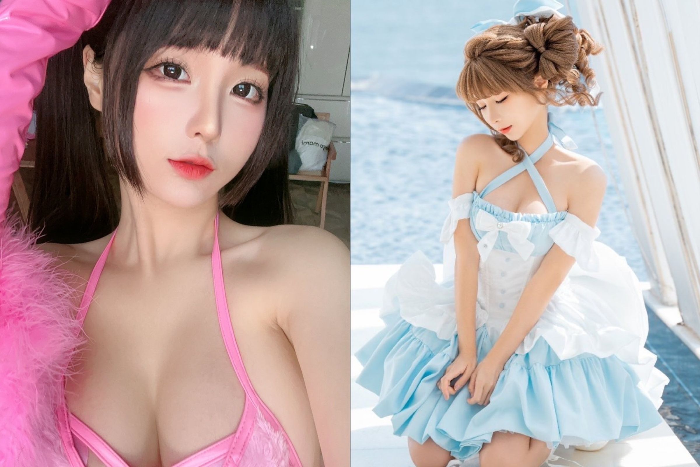 中國22歲網美Coser「蠢沫沫」自曝,17歲時被老公強迫與陌生人發生性關係。(翻攝蠢沫沫X、微博)