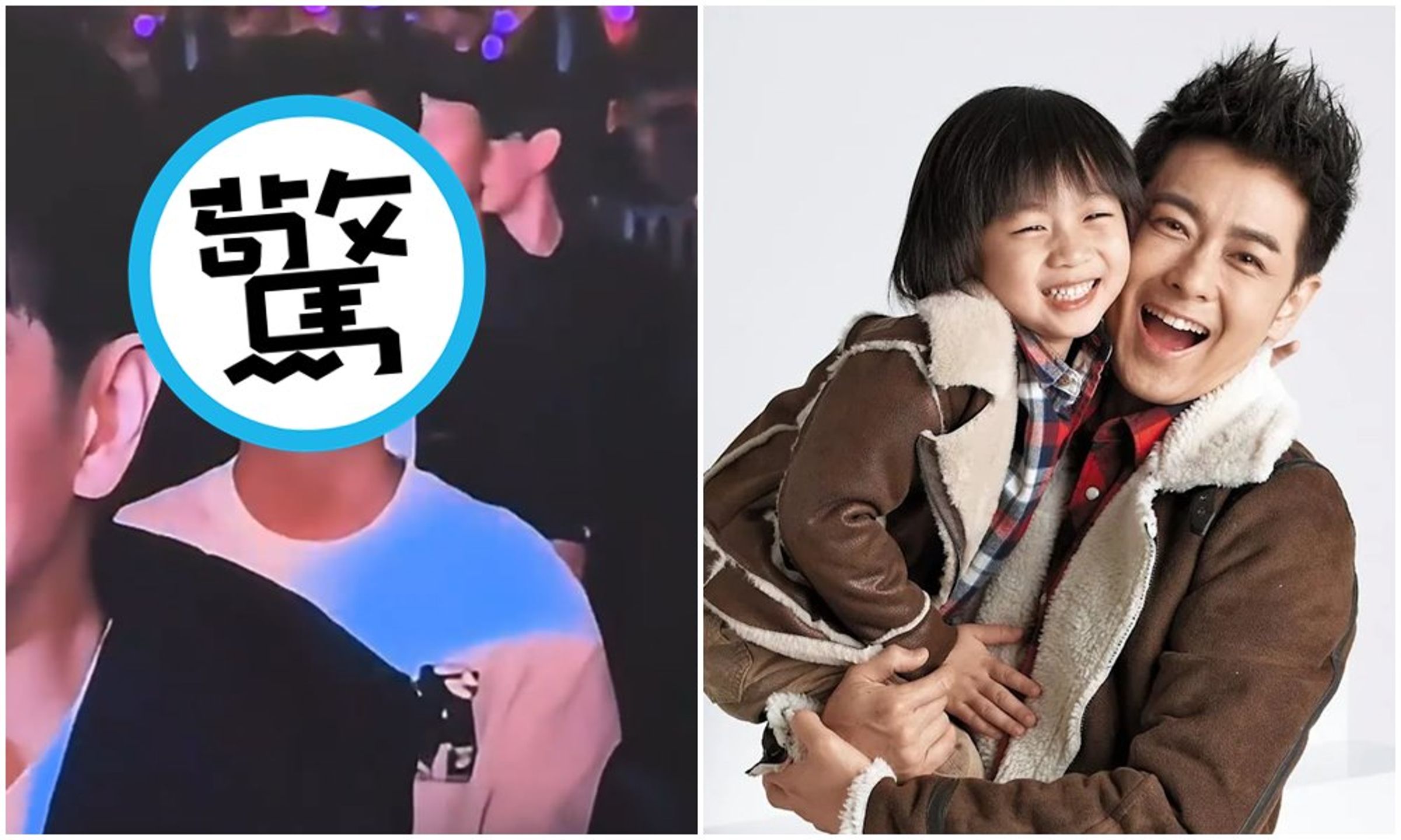 Kimi以前和林志穎一起上《爸爸去哪兒》(右圖),如今已經15歲(左圖),帥氣模樣曝光。(翻攝微博)