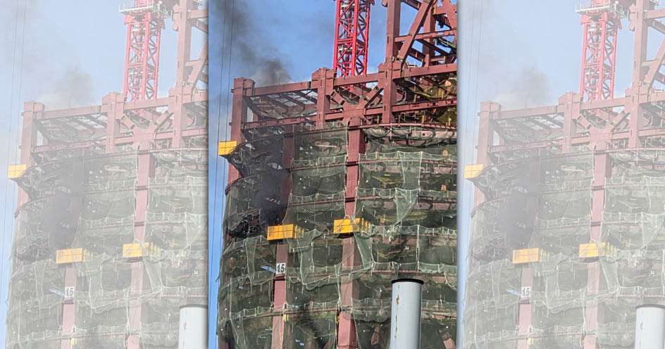 台北車站附近火警。