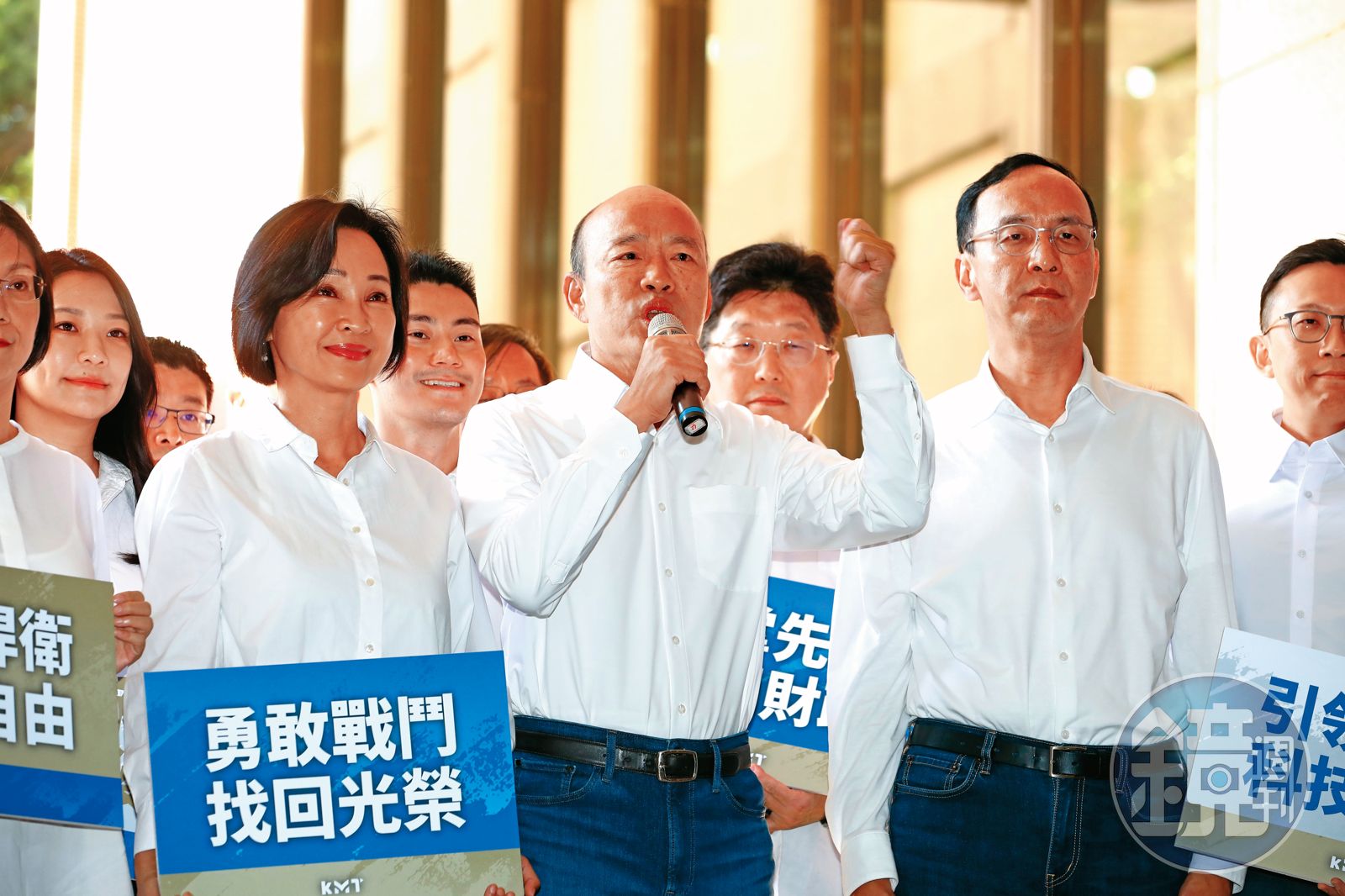 前高雄市長韓國瑜列入國民黨不分區立委第一，振奮藍軍士氣。（圖／鏡週刊提供）