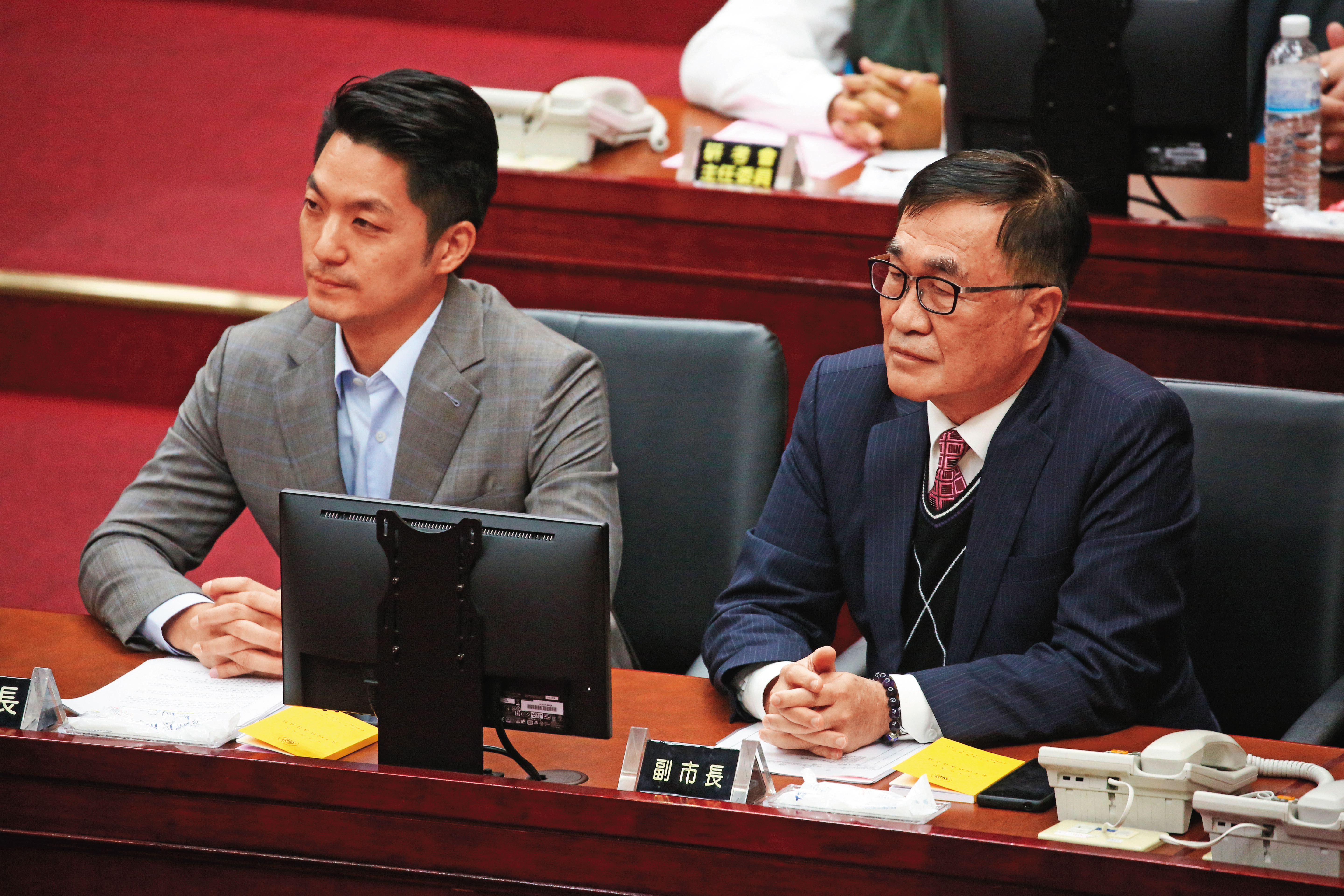 台北市副市長李四川（右）身段柔軟，在政壇零負評，黨內看好是立法院祕書長最適人選。左為台北市長蔣萬安。