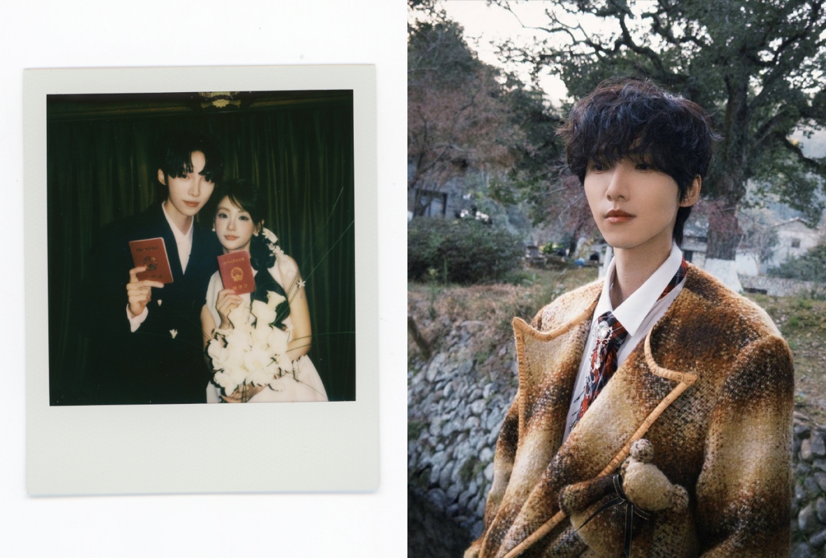 趙磊宣布結婚，由於他與肖戰、夏之光、周震南等男星是男團同團員，網友期待婚禮可以見到「最帥伴郎團」。（翻攝趙磊微博）