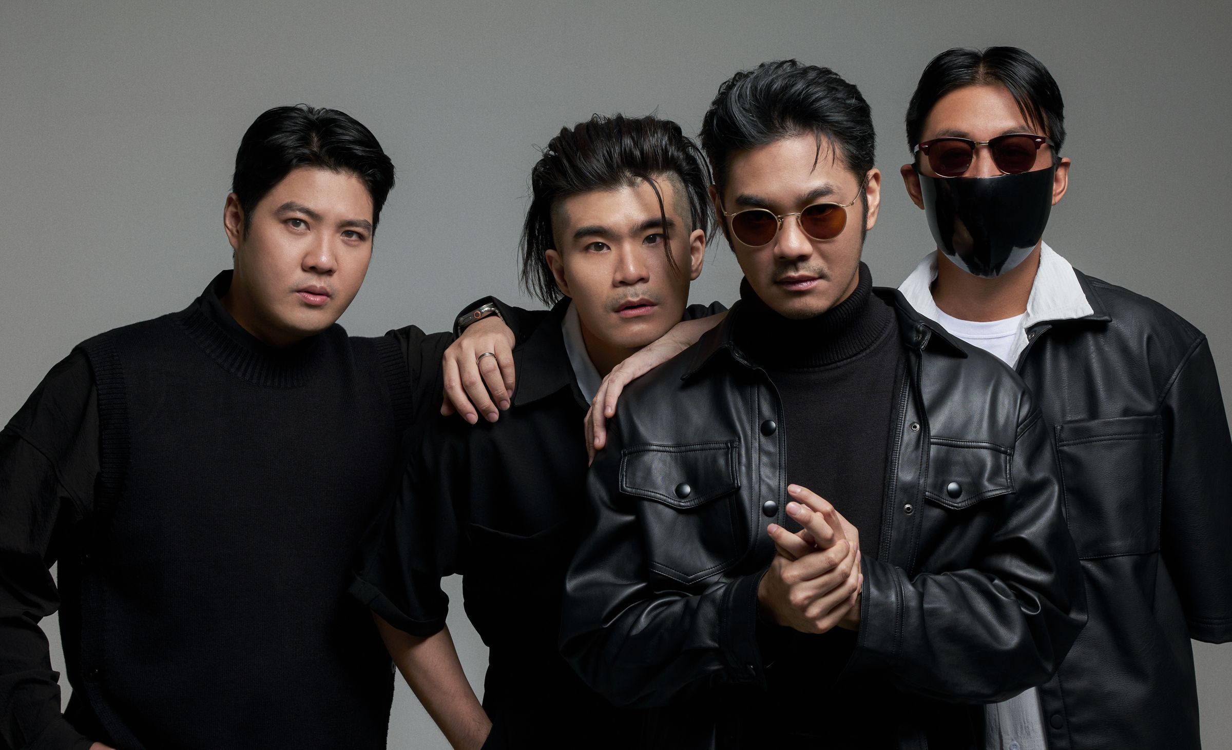 Getsunova將於12月來台辦專場。左起樂團鼓手Prite、吉他手Noth、主唱Name、吉他手Natee。(無限娛樂提供)