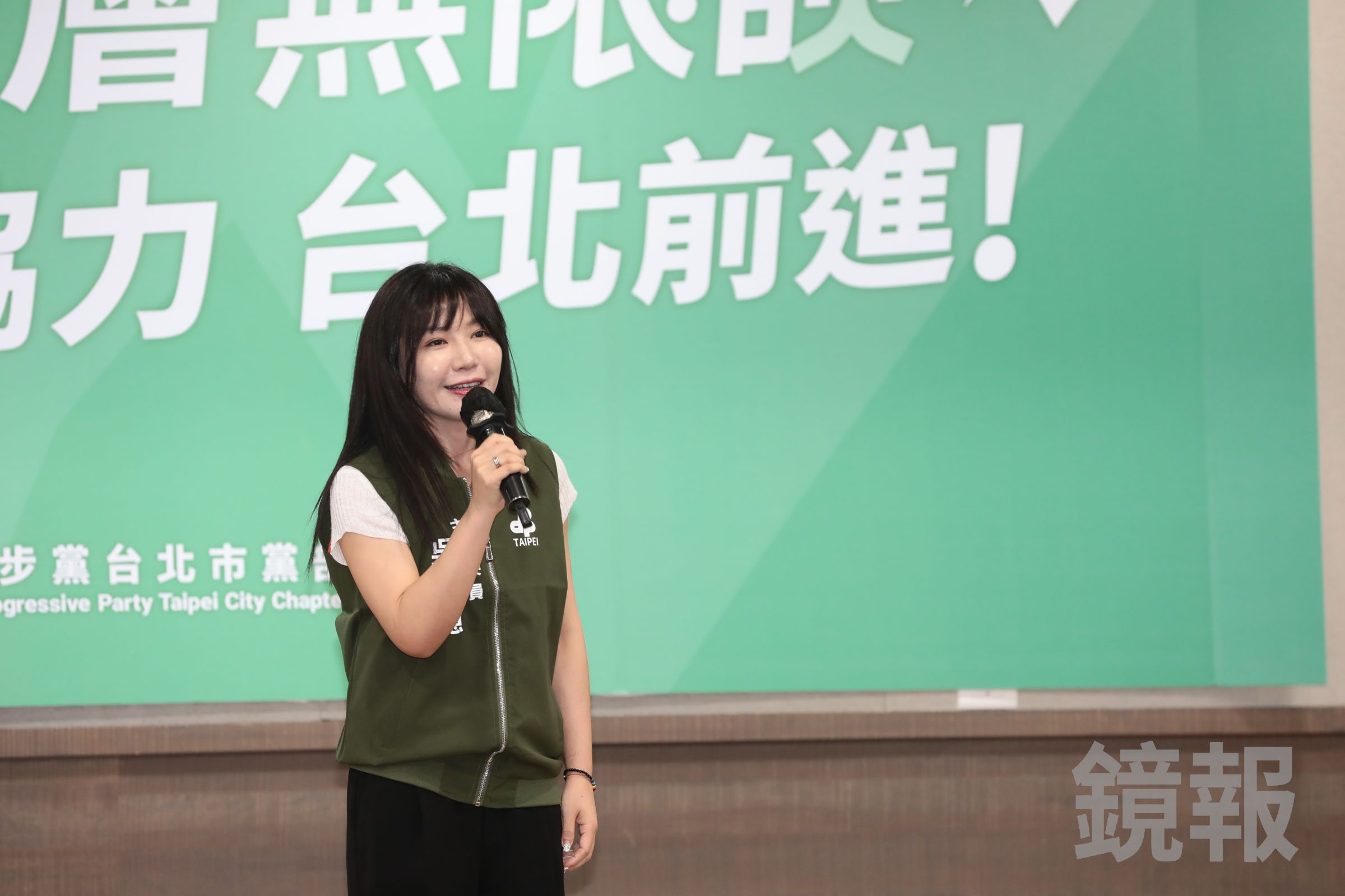 吳沛憶今拜託支持者認明民進黨提名的4位人選,包含林亮君、顏若芳、林子揚、賴俊翰。