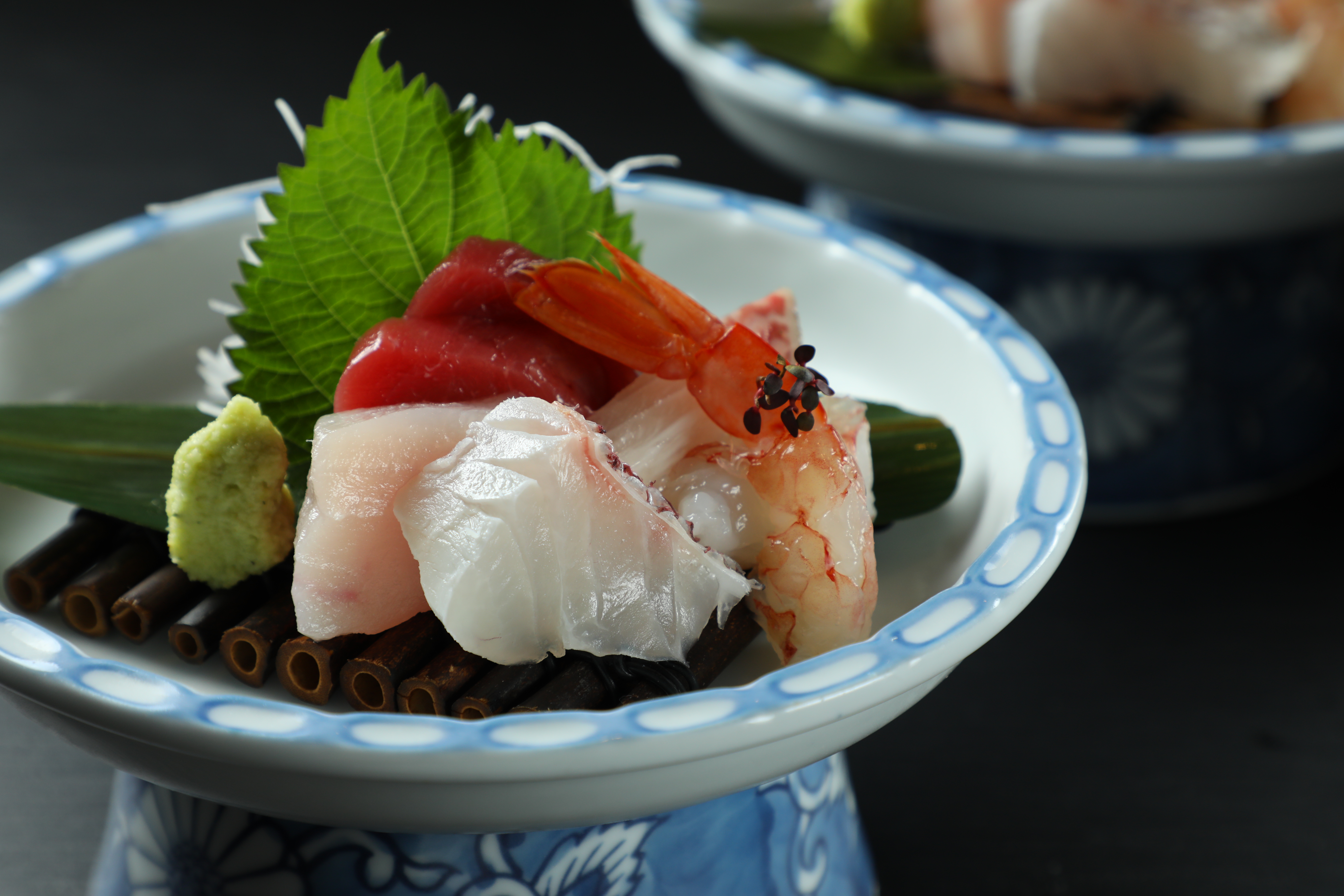 肥厚的白魽、旗魚、黑鮪、加納與天使蝦，甜度超高。（1,680元套餐菜色）