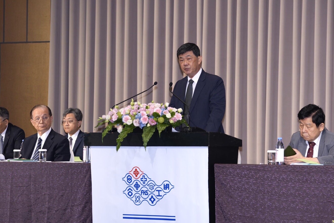 台塑5月28日舉行股東會，台塑董事長郭文筆看好下半年營運。（台塑提供）