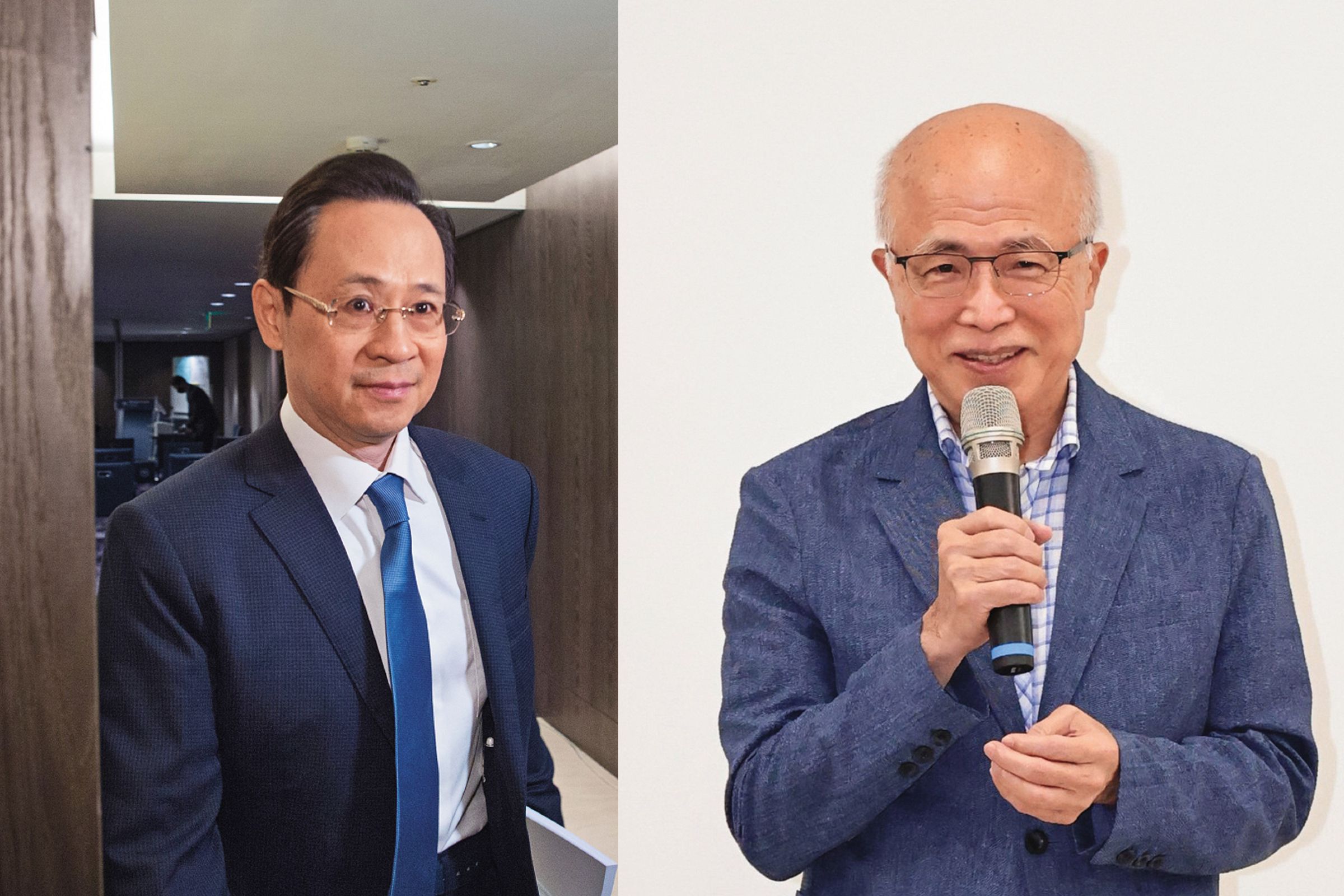 智邦科技創辦人黃安捷（右圖，本刊資料照）與國民黨前立委陳建平（左圖）退出鏡電視董事會後，各匯700萬元至凱思國際，黃國昌狠狠修理鏡電視至今，不免讓人質疑拿錢辦事。