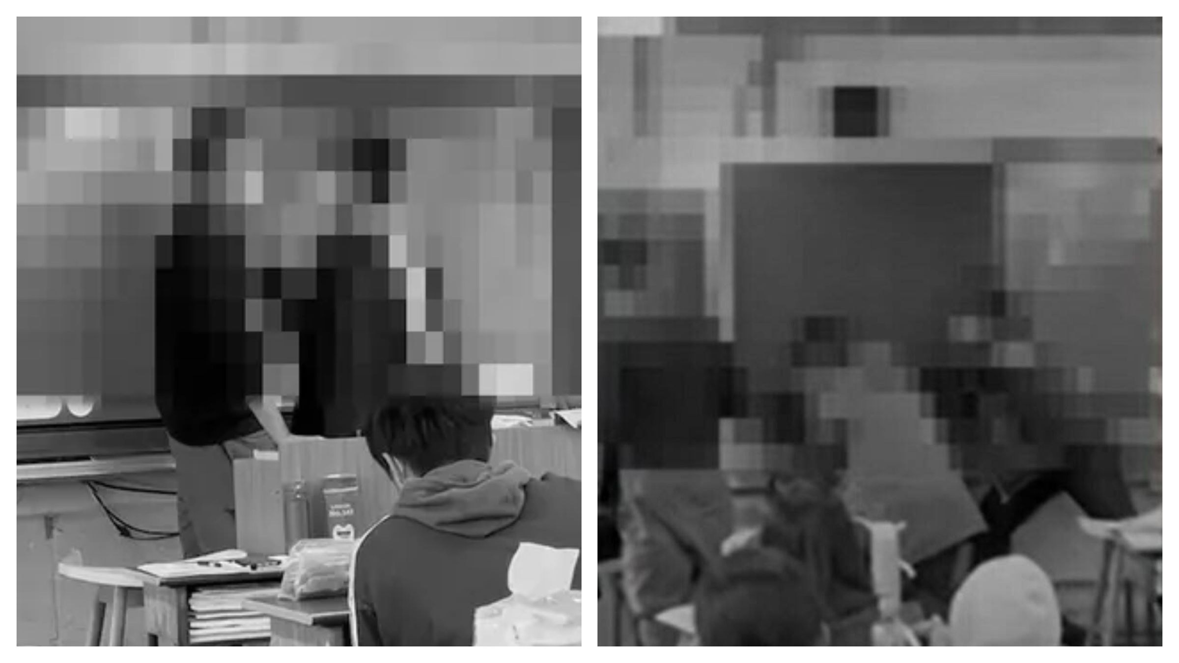 男高中生在課堂與教師爆發衝突,最終同學急忙壓制暴走的學生。(翻攝自記者爆料網)