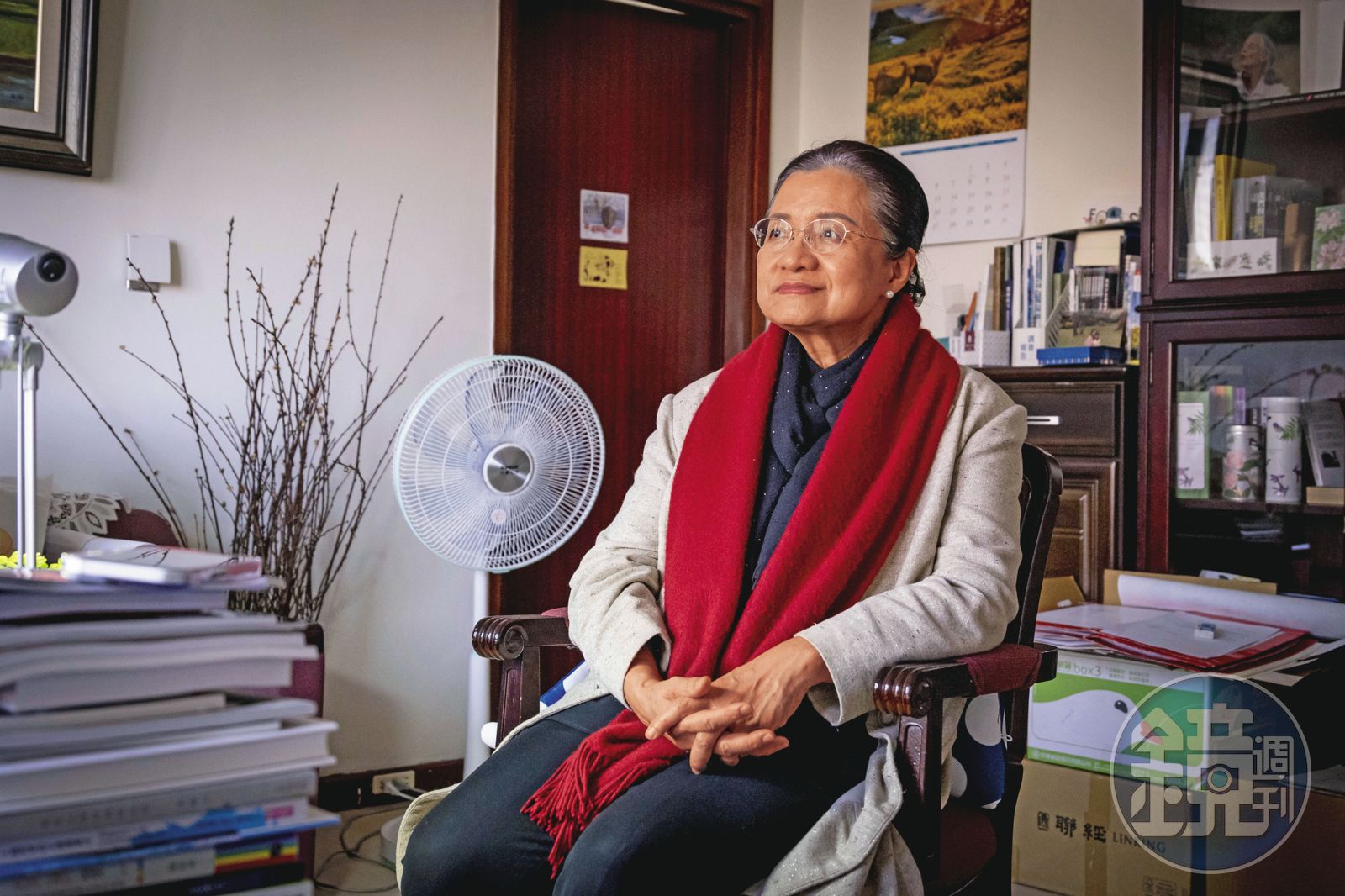 《世紀血案》爭議爆發後，向來低調的田秋堇決定站出來說出史實。圖為她在監察院接受本刊專訪