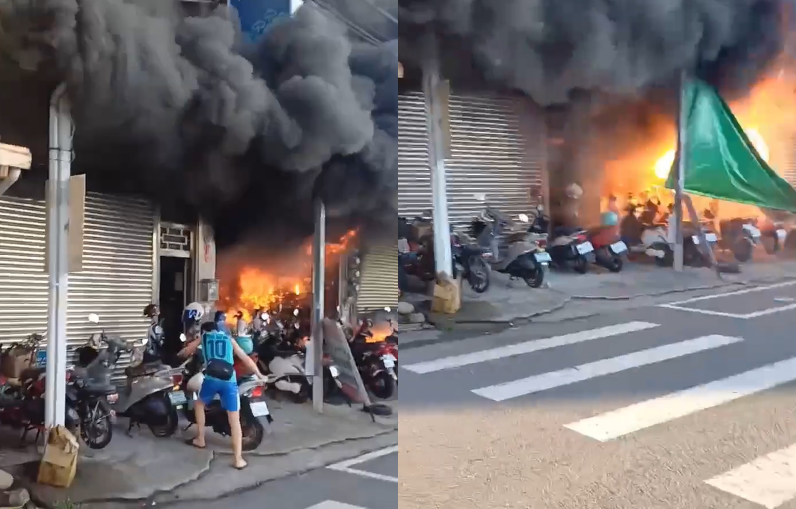 彰化縣北斗鎮一處透天厝今晨發生火災，造成3死2傷慘劇。（翻攝記者爆料網）