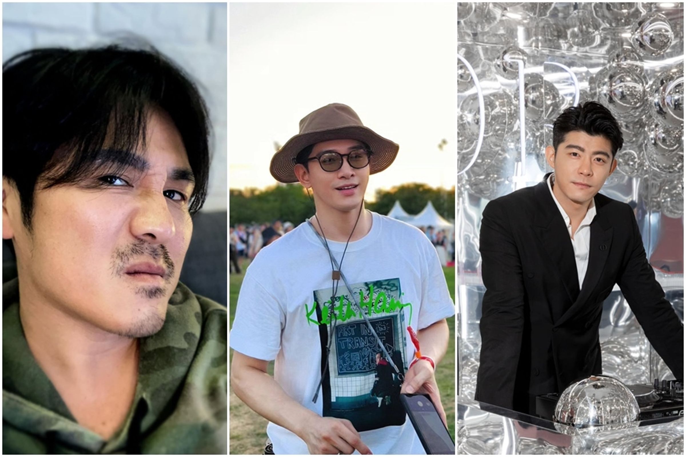 酒後失態的藝人屢見不鮮，曹格（左起）、張立昂、王柏傑都曾做出不良示範。（合成圖，翻攝自臉書）