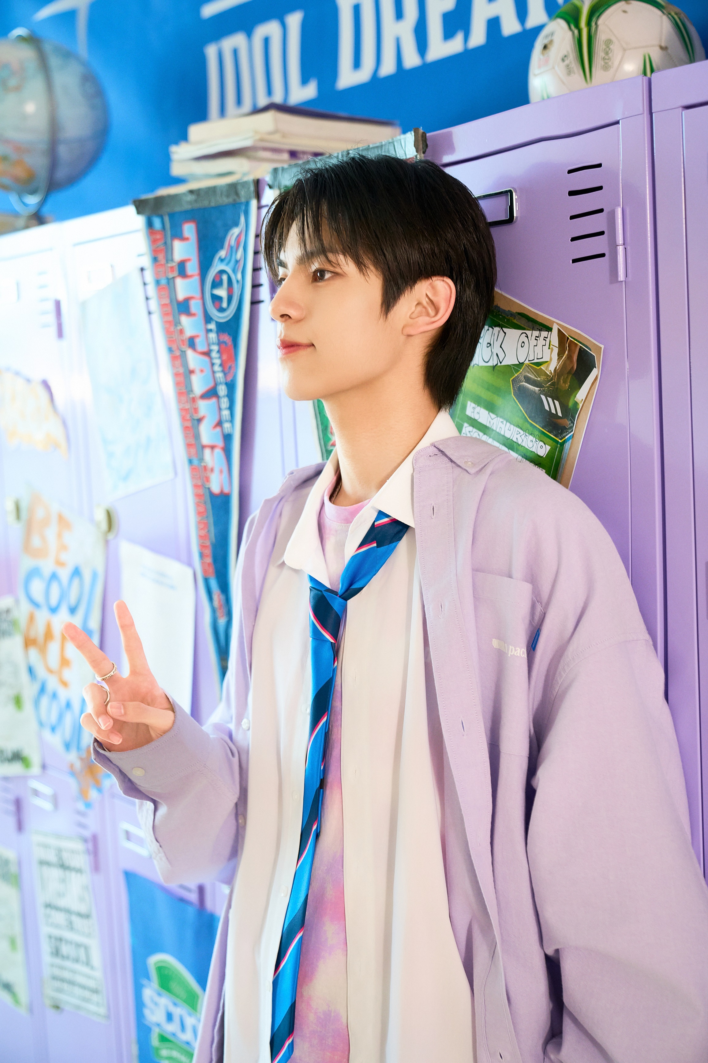 林子宸是《SCOOL》主題曲C位，曾被說最具冠軍相。（天空娛樂提供）