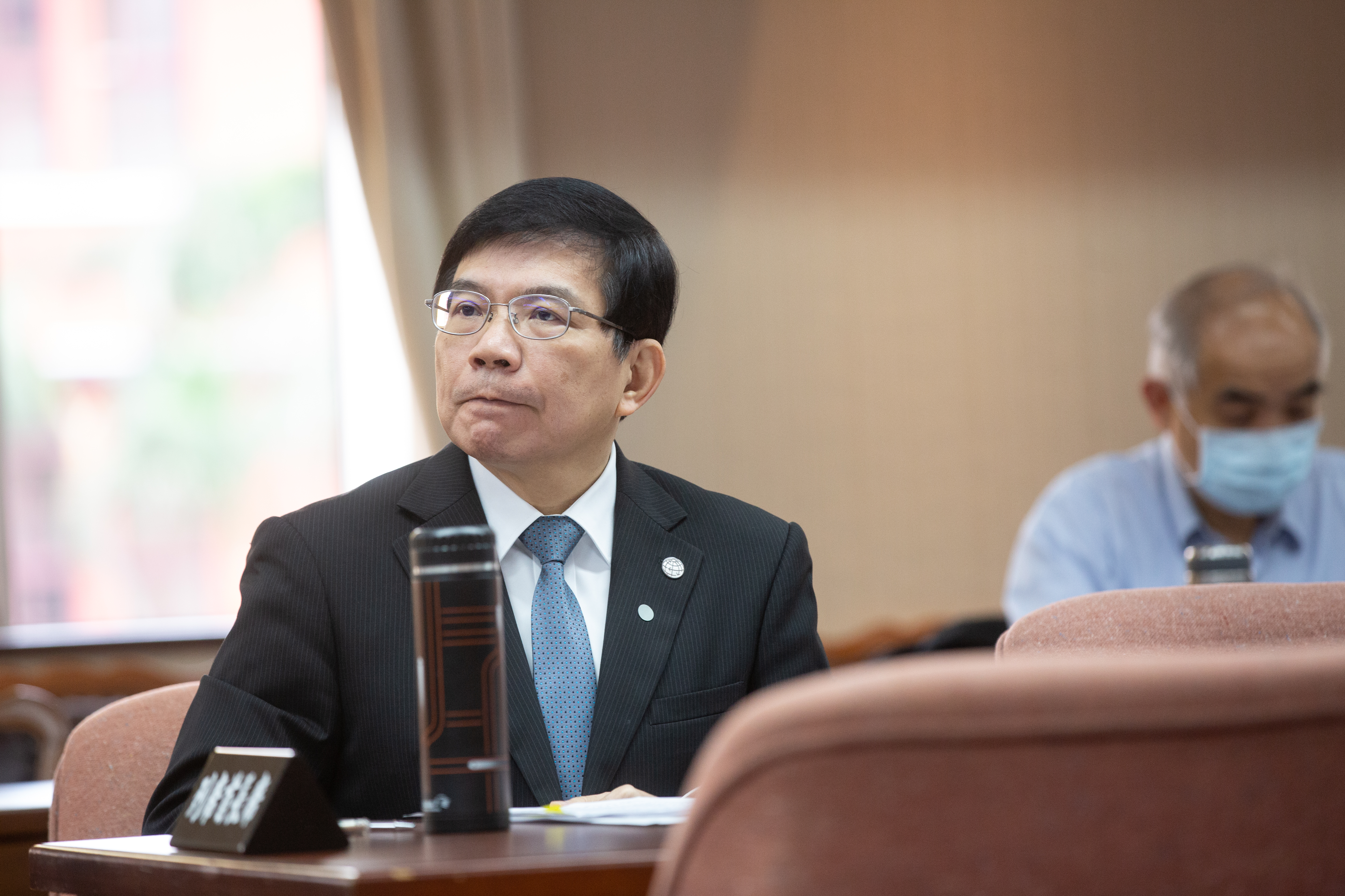 交通部長王國材。