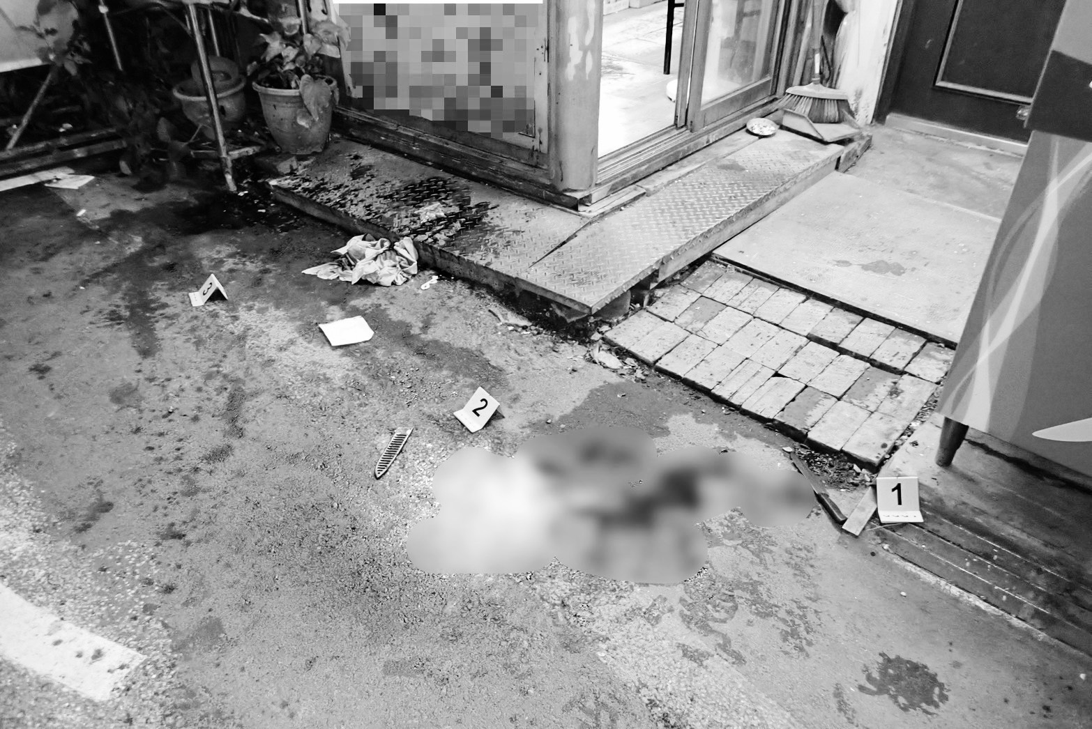 新北三重爆凶殺案，警方正偵辦釐清案情中。（翻攝畫面）