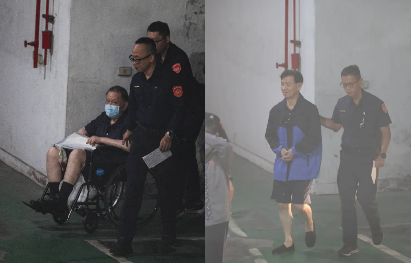 威京集團主席沈慶京（左）與前台北市副市長彭振聲（右），遭裁定延長羈押，2人各提抗告都被駁回。（本刊資料照）