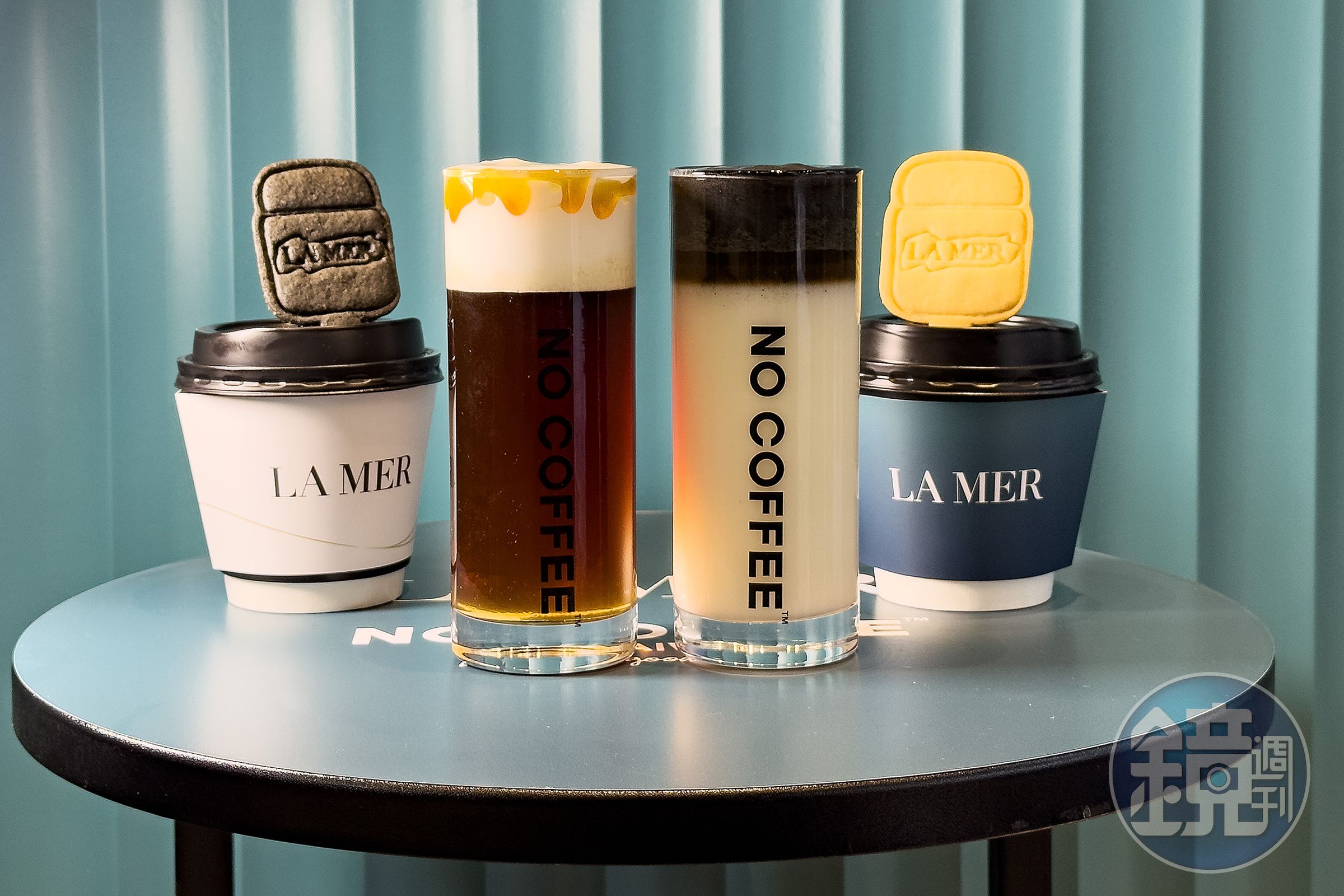 日本潮牌咖啡「NO COFFEE」攜手全球頂級保養品牌「LA MER海洋拉娜」,舉辦聯名活動,以日與夜為主題,推出兩款期間限定奶霜咖啡。