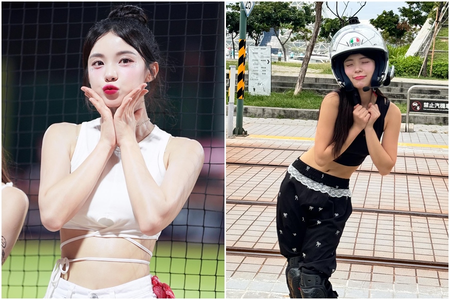 從南韓來台灣發展的啦啦隊女神李多慧，積極融入台灣的親民形象擁有大批粉絲支持。（翻攝自李多慧 LeeDahye臉書）