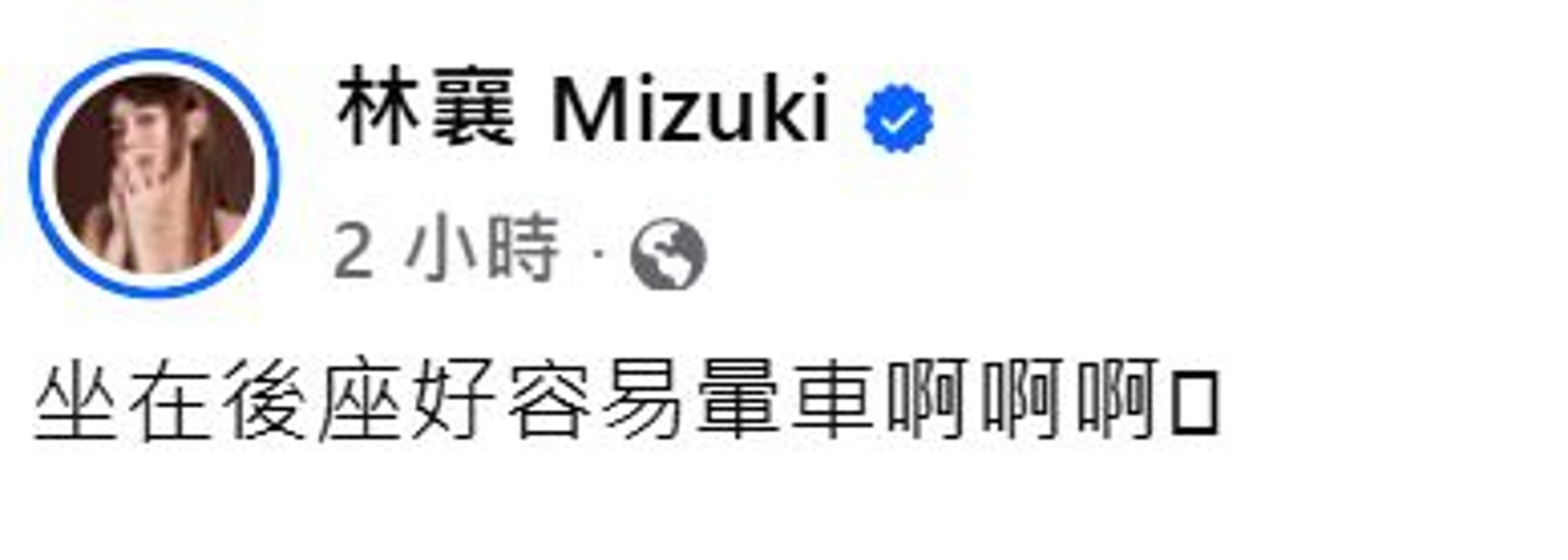 林襄一句話引來聯想。（翻攝林襄臉書）
