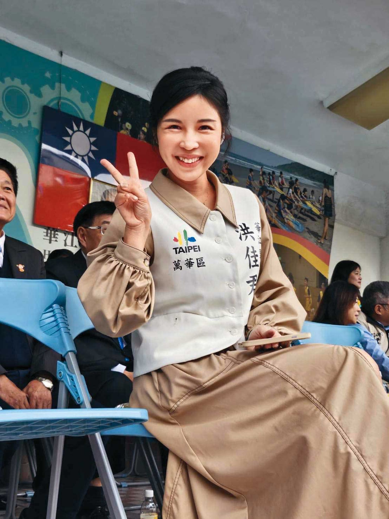 華江里里長洪佳君遭性騷，事件引發全台關注。（翻攝洪佳君臉書）