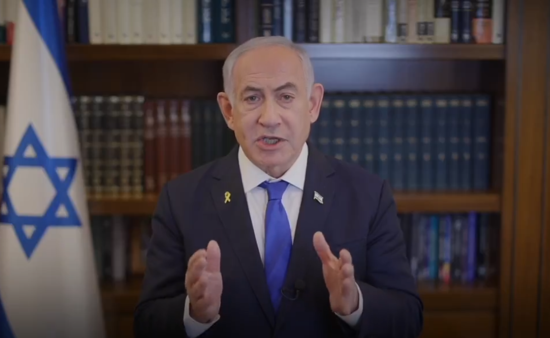 外媒報導以色列大致同意由美國主導的與黎巴嫩真主黨停火協議。圖為以色列總理納坦雅胡。（翻攝自X）