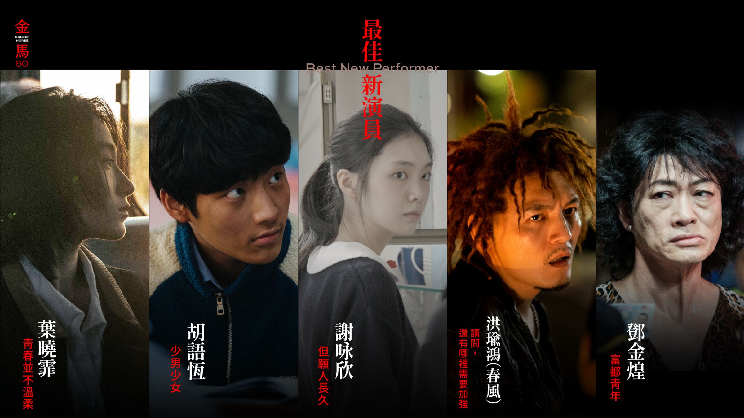 最佳新演員入圍名單出爐。（翻攝自金馬影展 TGHFF臉書）