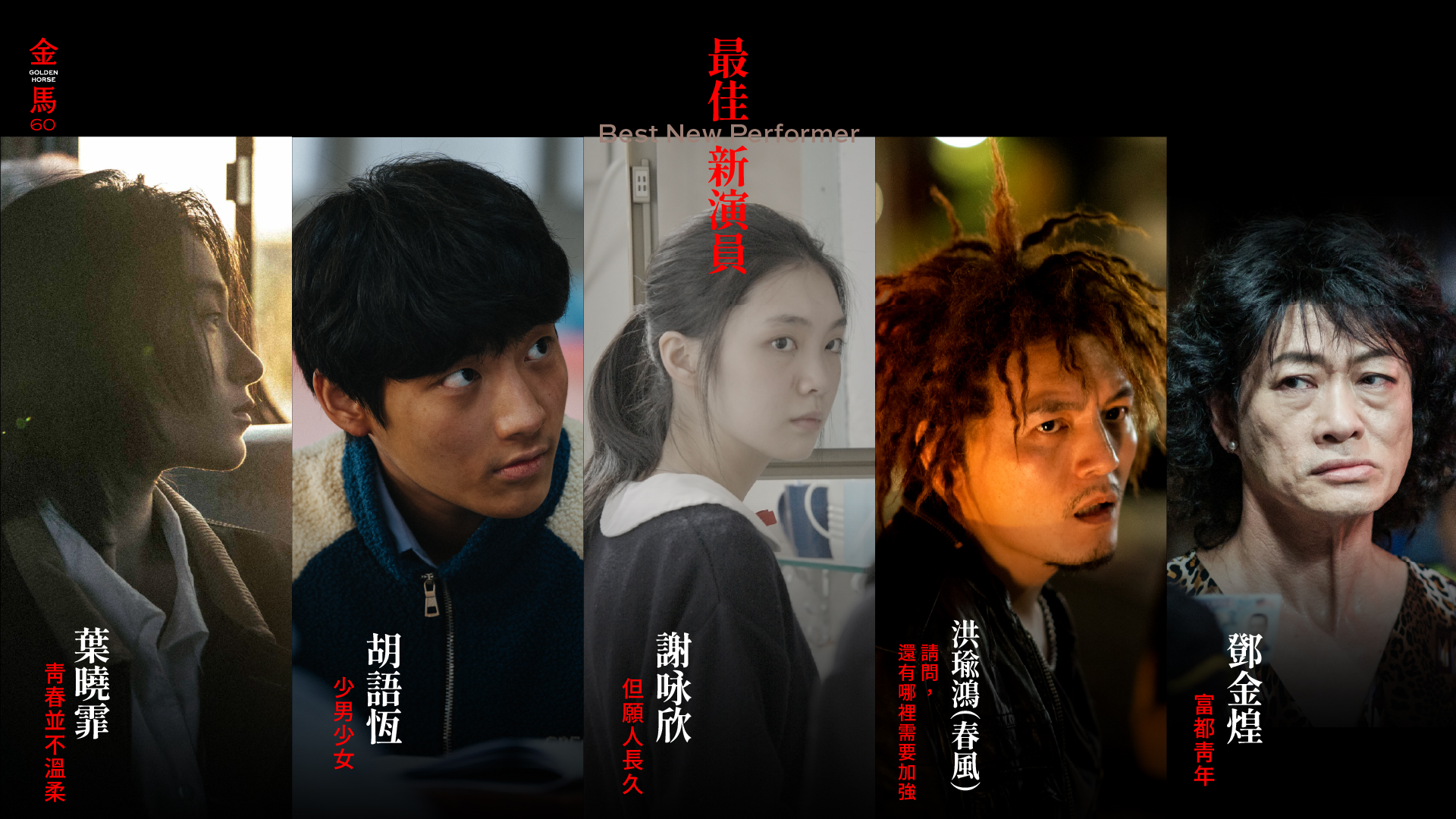 最佳新演員入圍名單出爐。（翻攝自金馬影展 TGHFF臉書）
