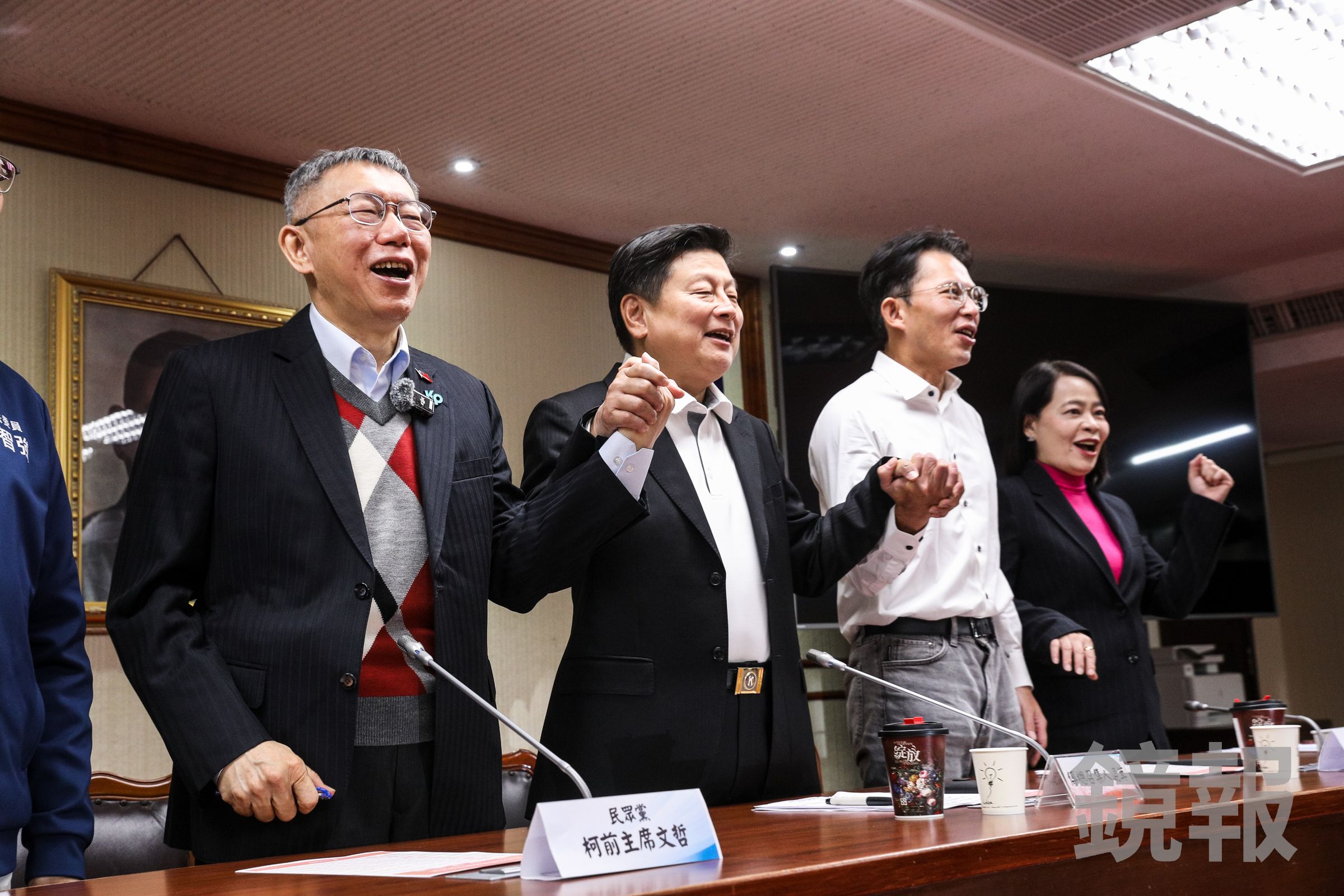 王婉諭今無奈表示,替傅崐萁當打手的黃國昌,「根本就是小藍」。(鏡報鄒保祥攝)