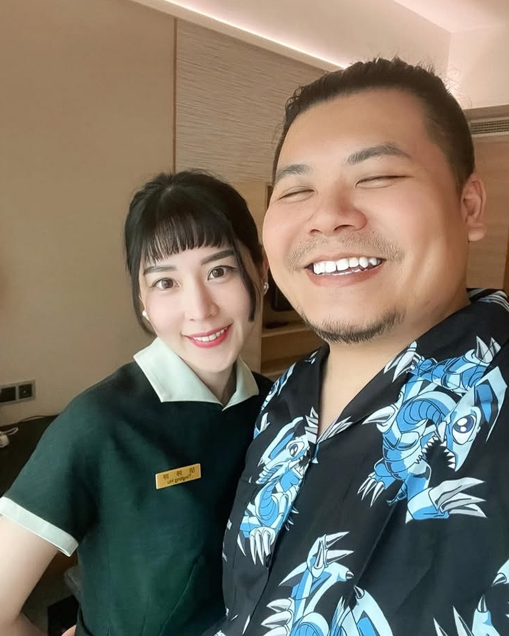 鐵牛老婆婷婷分享自己在服勤時生病的經驗。（翻攝自Insatagram @tingtinghanabii）