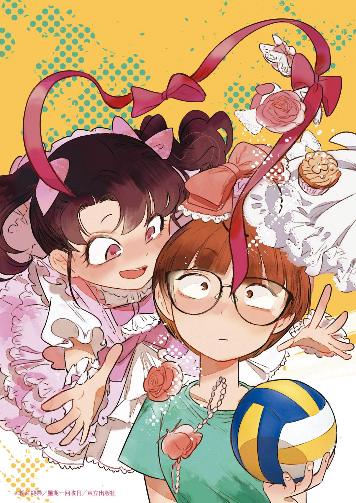 台灣愈來愈多百合漫畫問世，星期一回收日創作的《粉紅緞帶》曾獲金漫獎年度漫畫大獎。（翻攝自星期一回收日臉書）