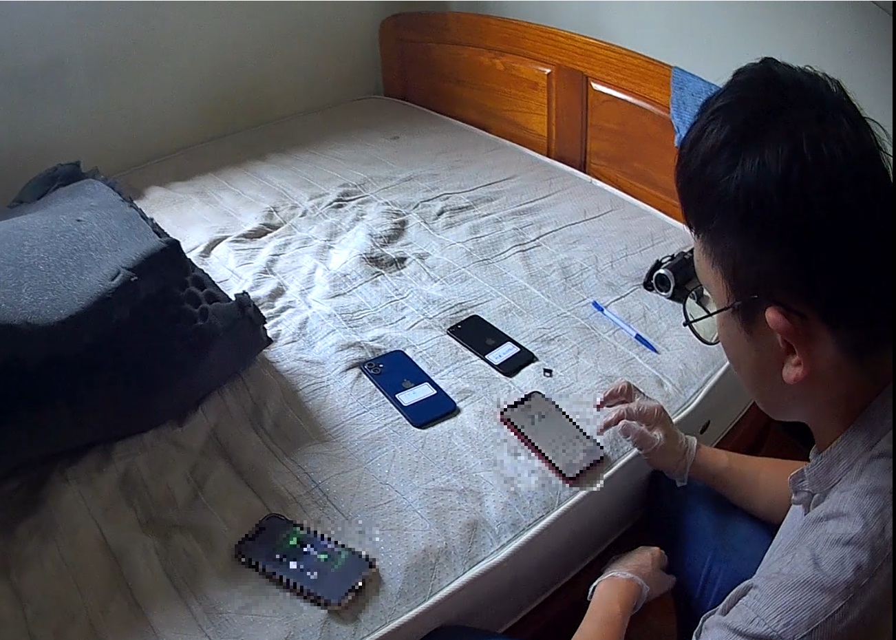 清點證物中。(中打提供)