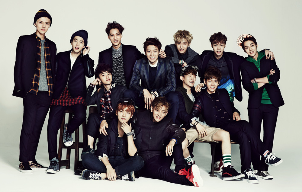 EXO於2012年出道,當時是12人男團。(網路圖片)