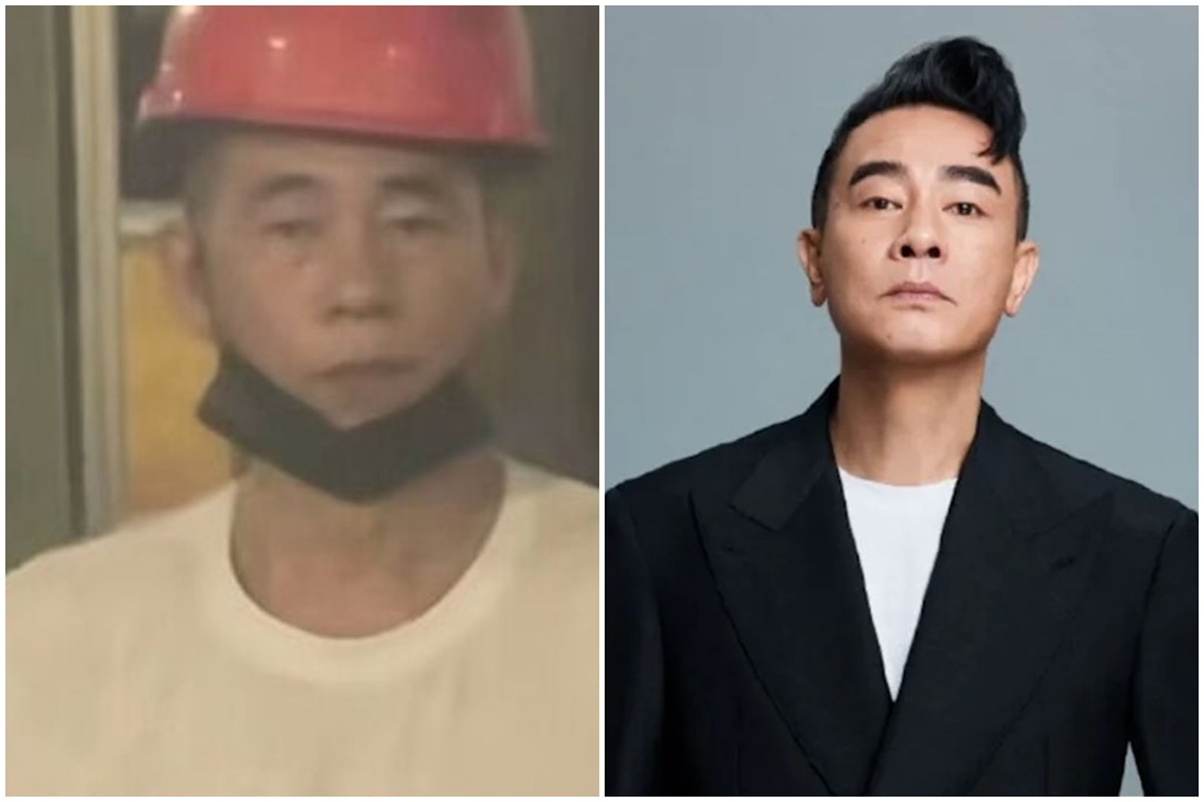 1名福建工廠大哥的長相神似港星陳小春,意外掀起網路認親熱潮。(翻攝自微博)