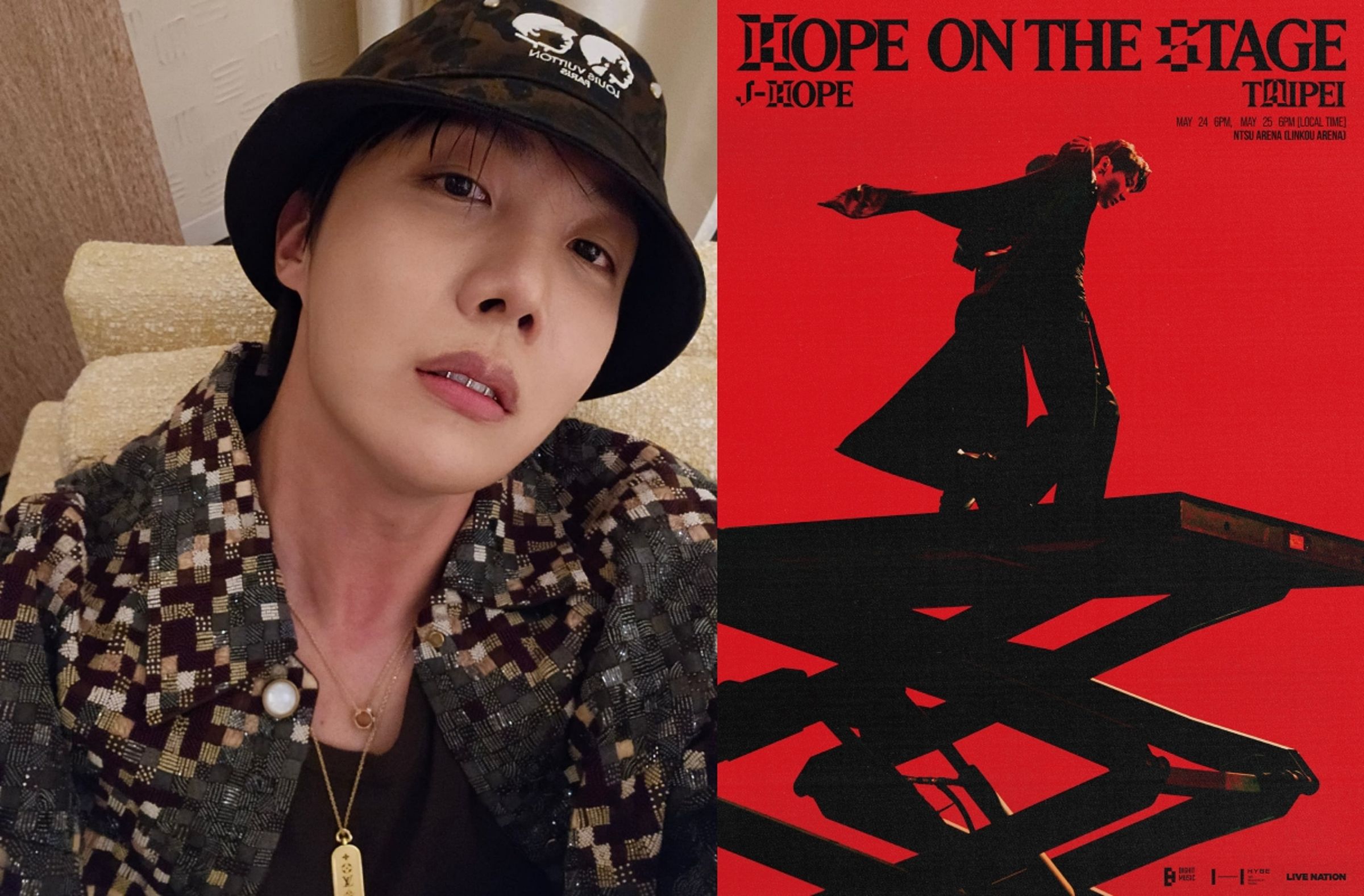 防彈少年團BTS成員j-hope首次台灣個人演唱會將在5月登場。（翻攝j-hope INS、Live Nation提供）