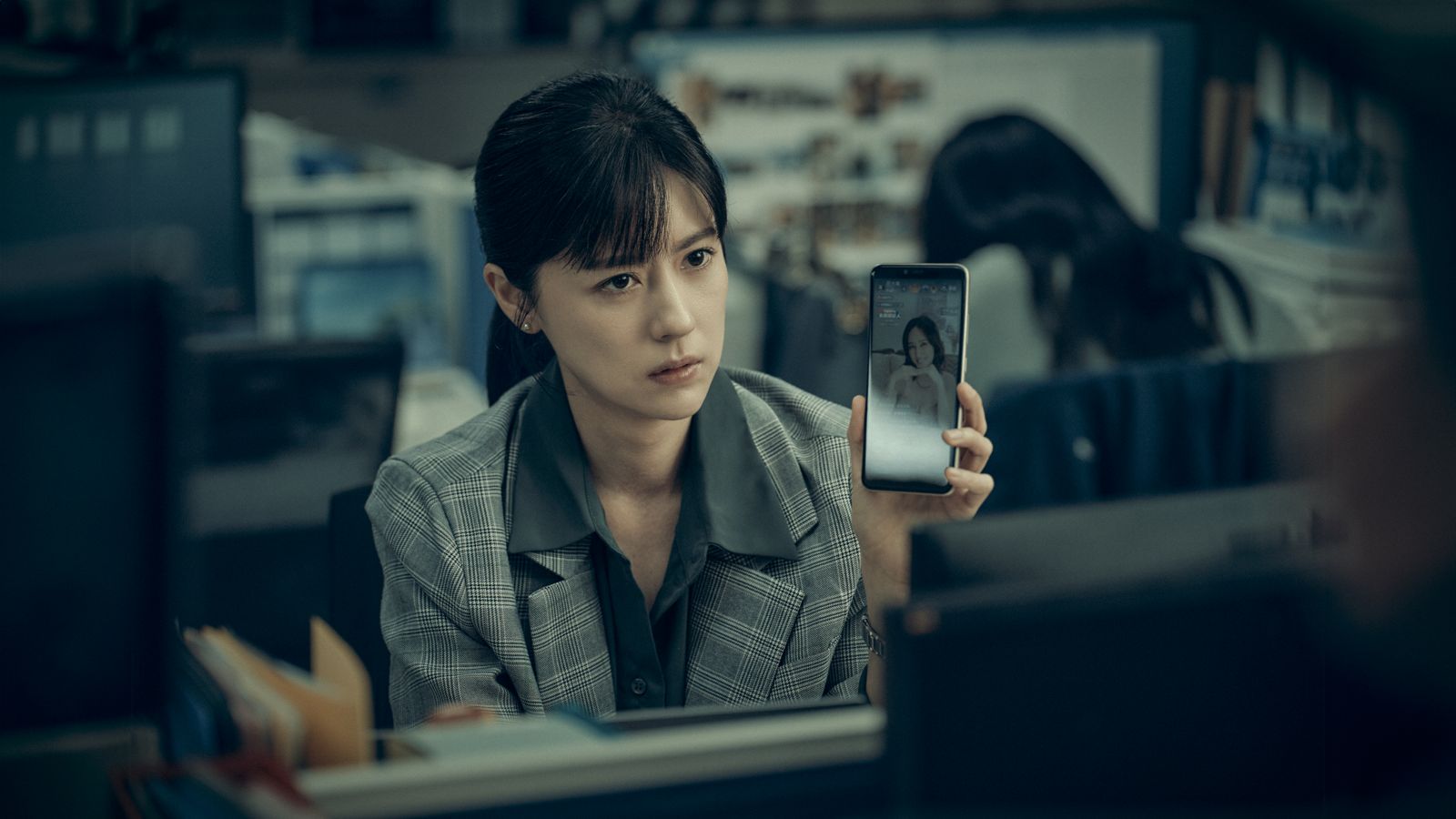 《死了一個娛樂女記者之後》林予晞在劇中表現亮眼，圈粉無數。（鏡文學提供）