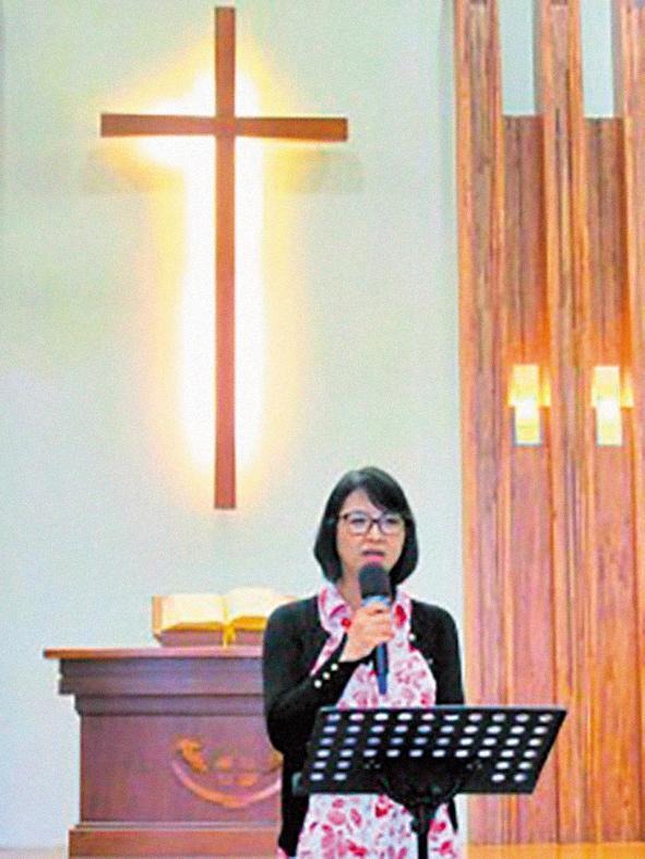 吳宗憲前妻張葳葳。(翻攝自基督教論壇報)