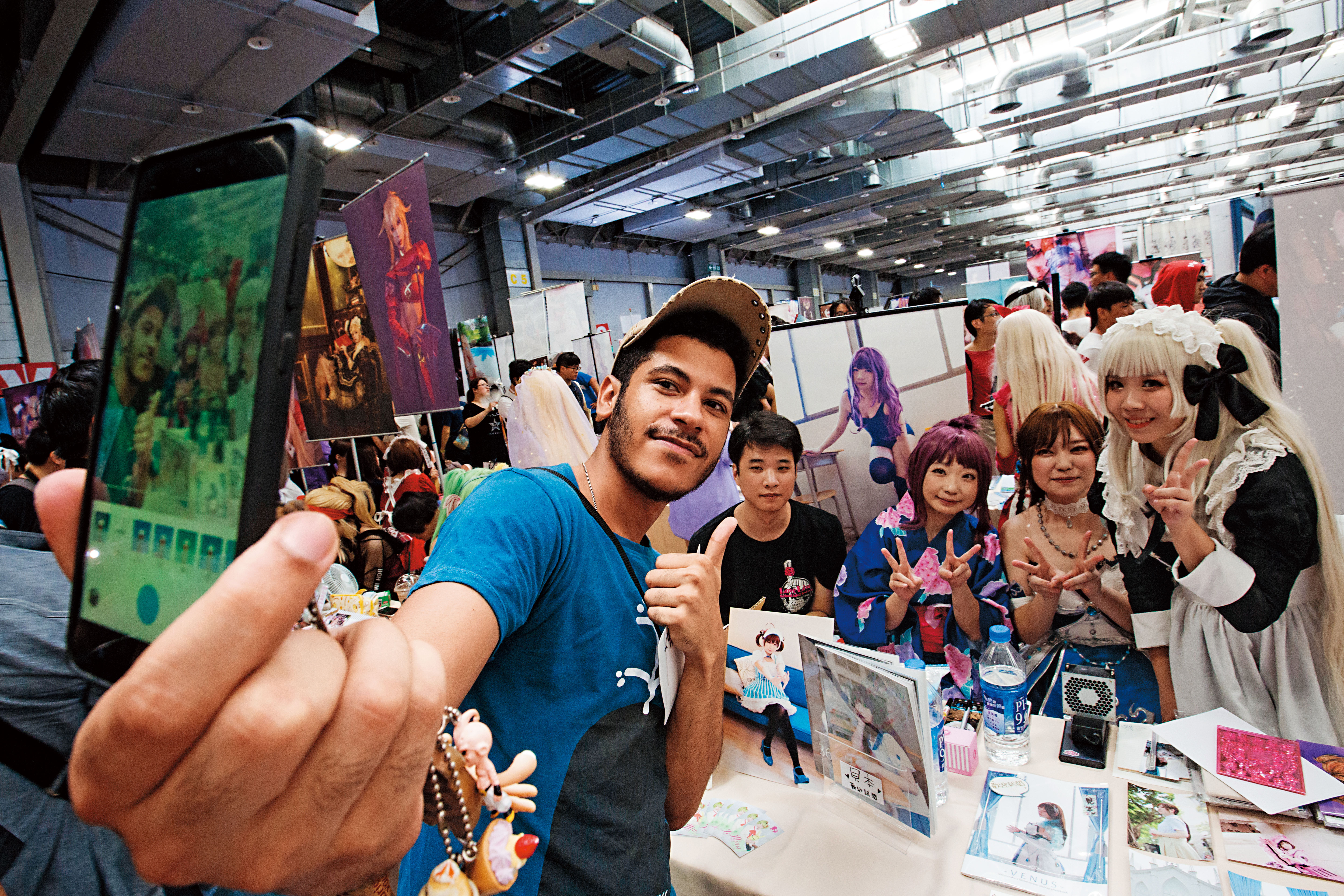 盧卡斯曾至同人場擺攤，販售自己的作品。（資料照片）